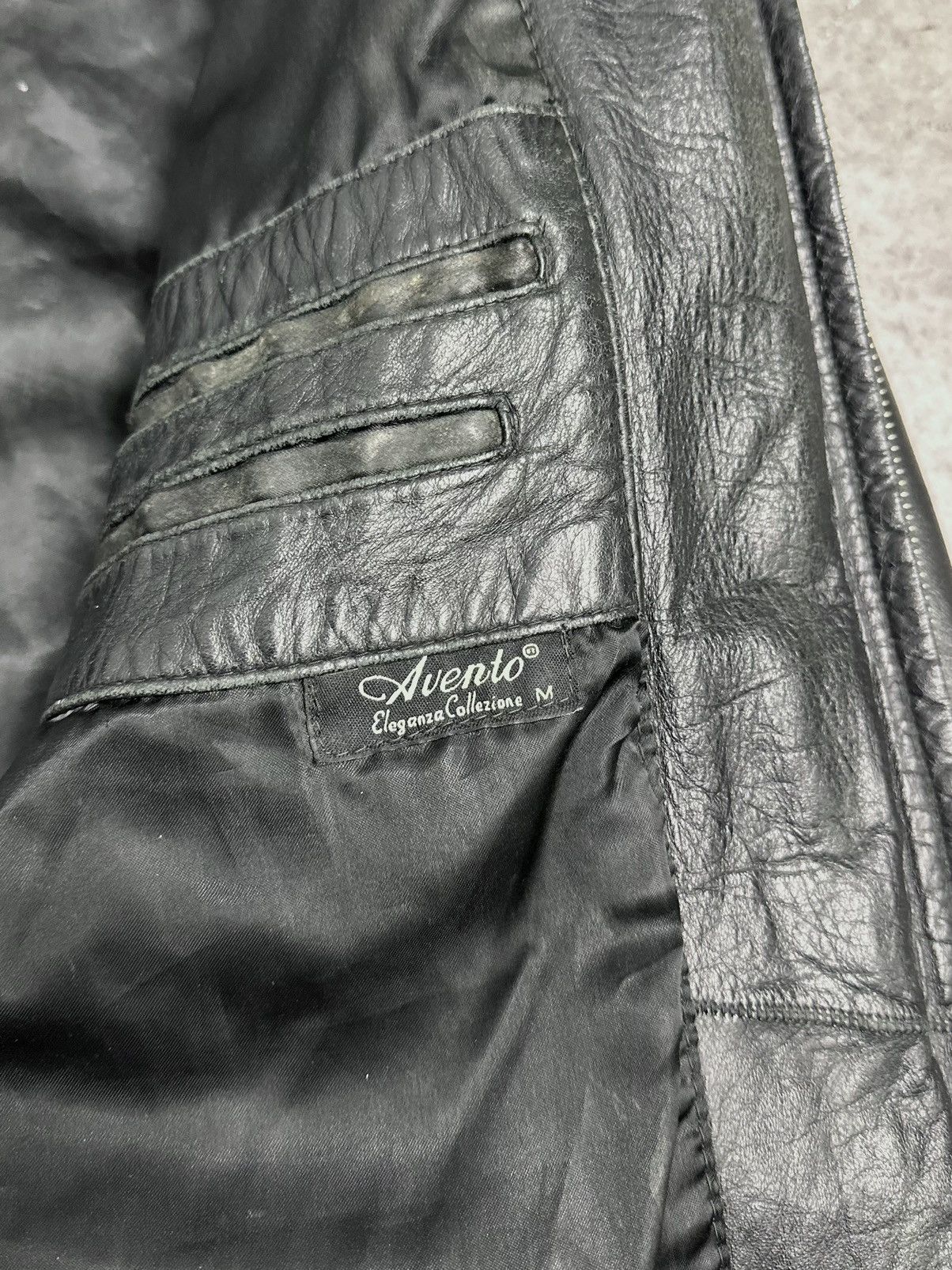 14th Addiction Vintage Leather Jacket Diesel Style Avantgarde IfSixWasNine Size US M / EU 48-50 / 2 - 8 Thumbnail