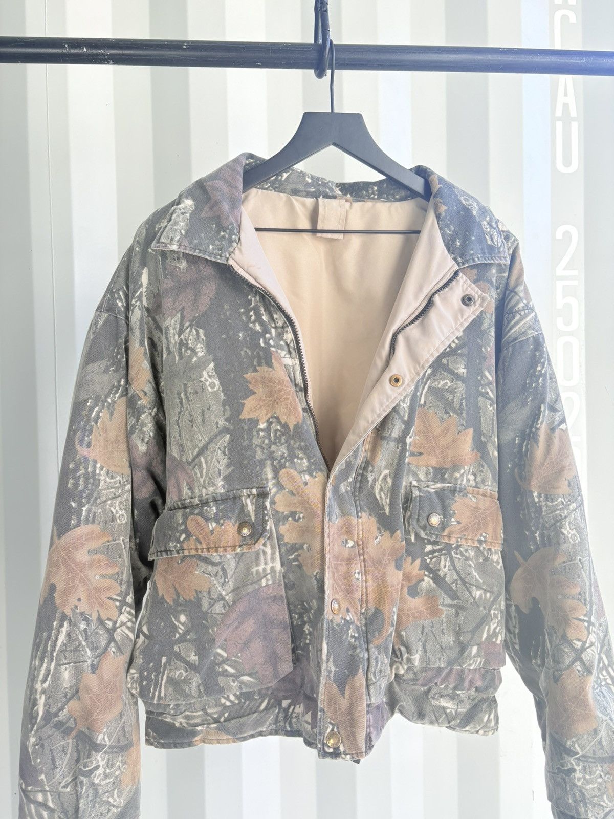 Vintage Camo Puffer Jacket ERD Grunge Thrashed Faded Size US XL / EU 56 / 4 - 2 Thumbnail