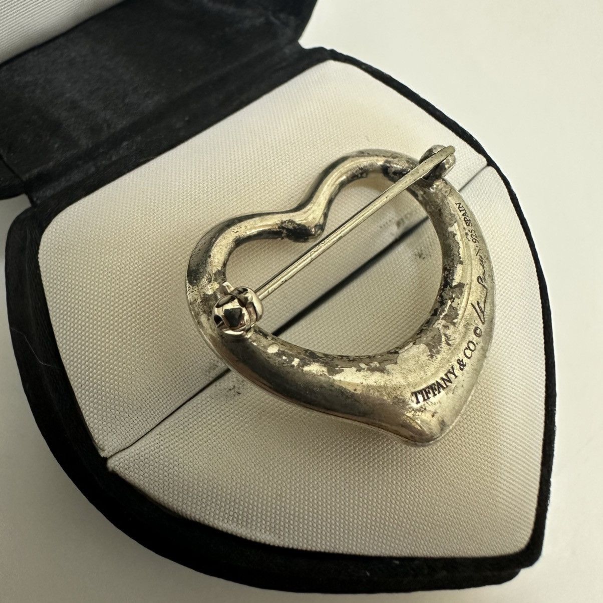 Tiffany & Co. Tiffany & Co. Elsa Peretti Open Heart Brooch 925 Silver Size ONE SIZE - 4 Thumbnail
