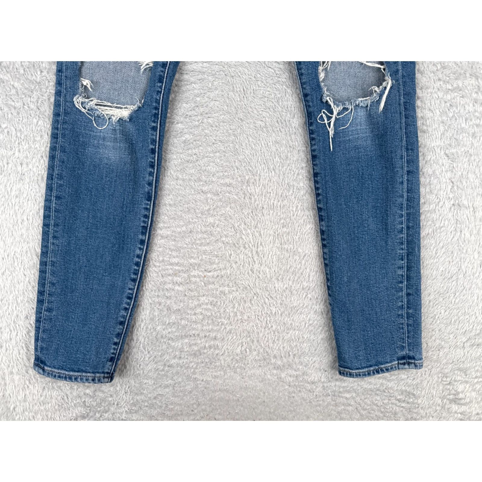 Levi's VINTAGE Levi's Jeans Women 29 Blue Denim Skinny 700 Series High Rise Regular 28x29 Modern Distressed Cotton Blend Casual Womens Jeans Size 29" - 2 Thumbnail