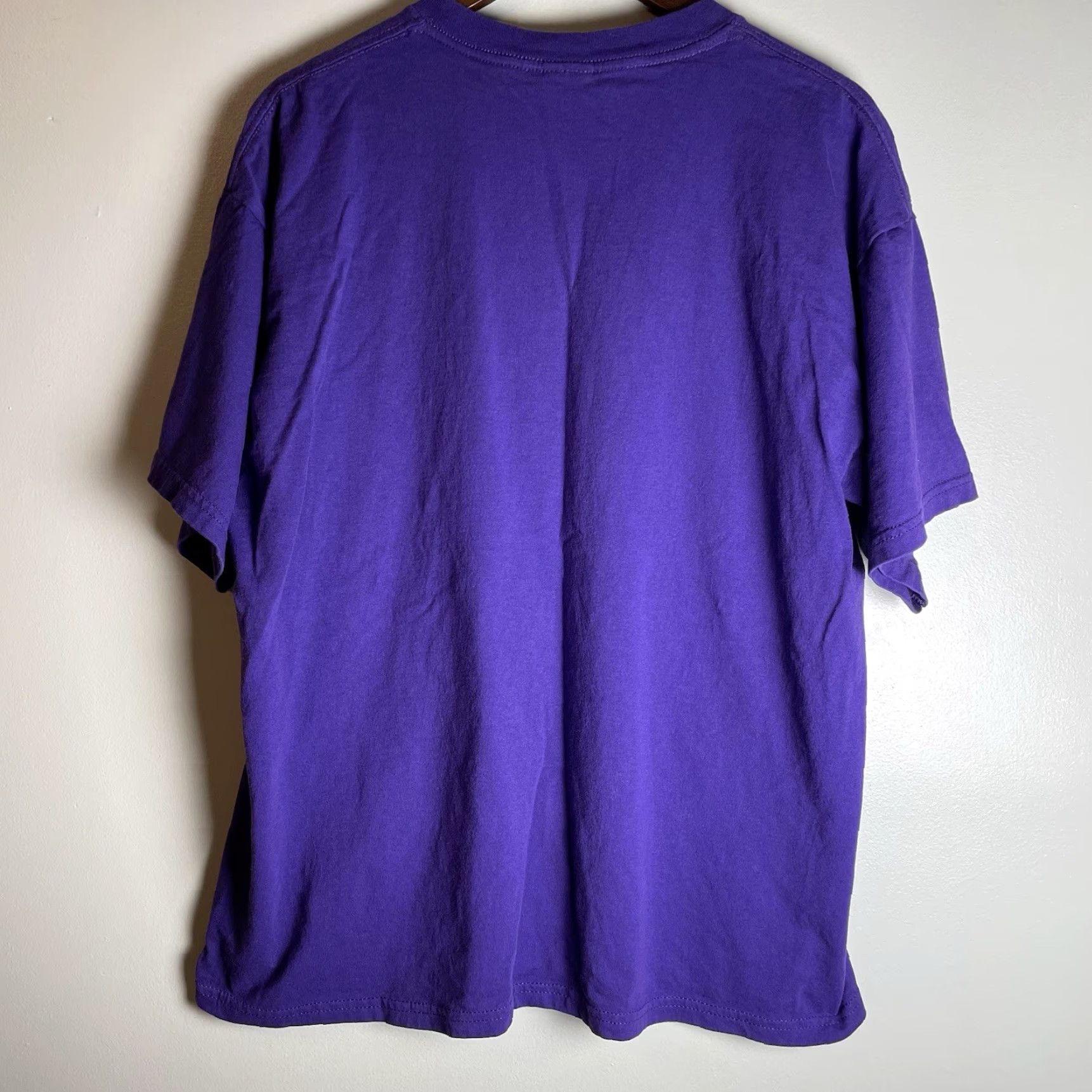 Gildan VINTAGE Gildan Cat T-Shirt Unisex Adults XL Purple Crew Neck Short Sleeve Size ONE SIZE - 7 Thumbnail