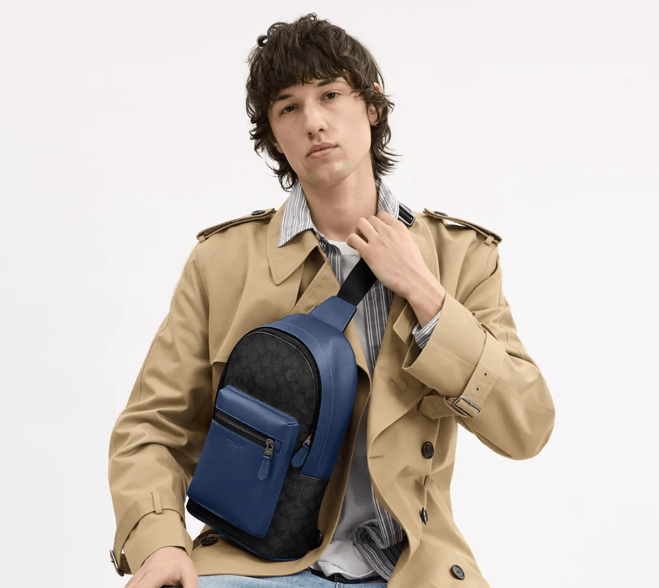 Coach West Pack In Colorblock Signature Canvas CAX45 Size ONE SIZE - 3 Thumbnail