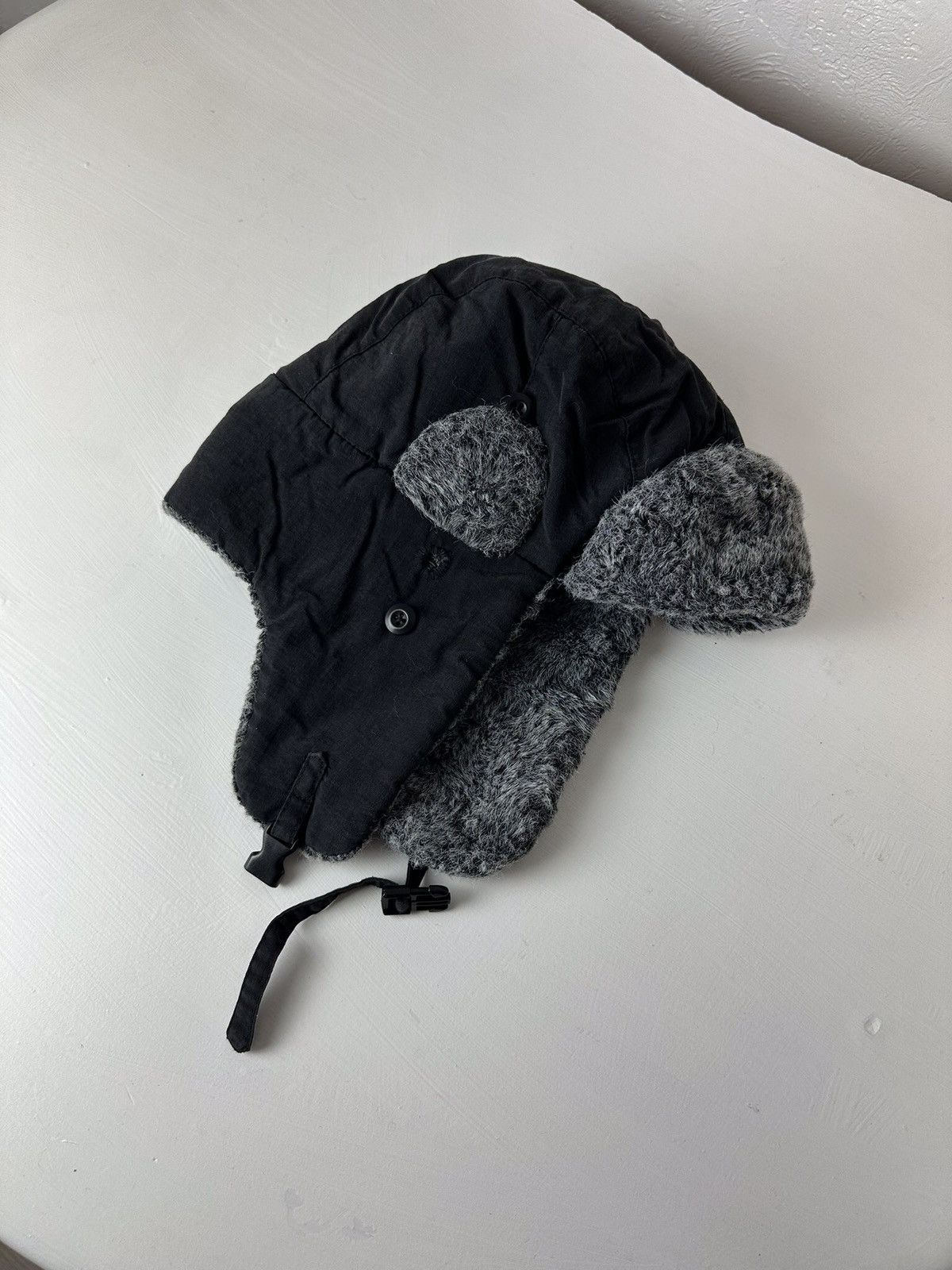 Hysteric Glamour × Vintage Crazy Y2K Mohair Fuzzy Hat Ushanka Punk Huge Size ONE SIZE - 1 Thumbnail