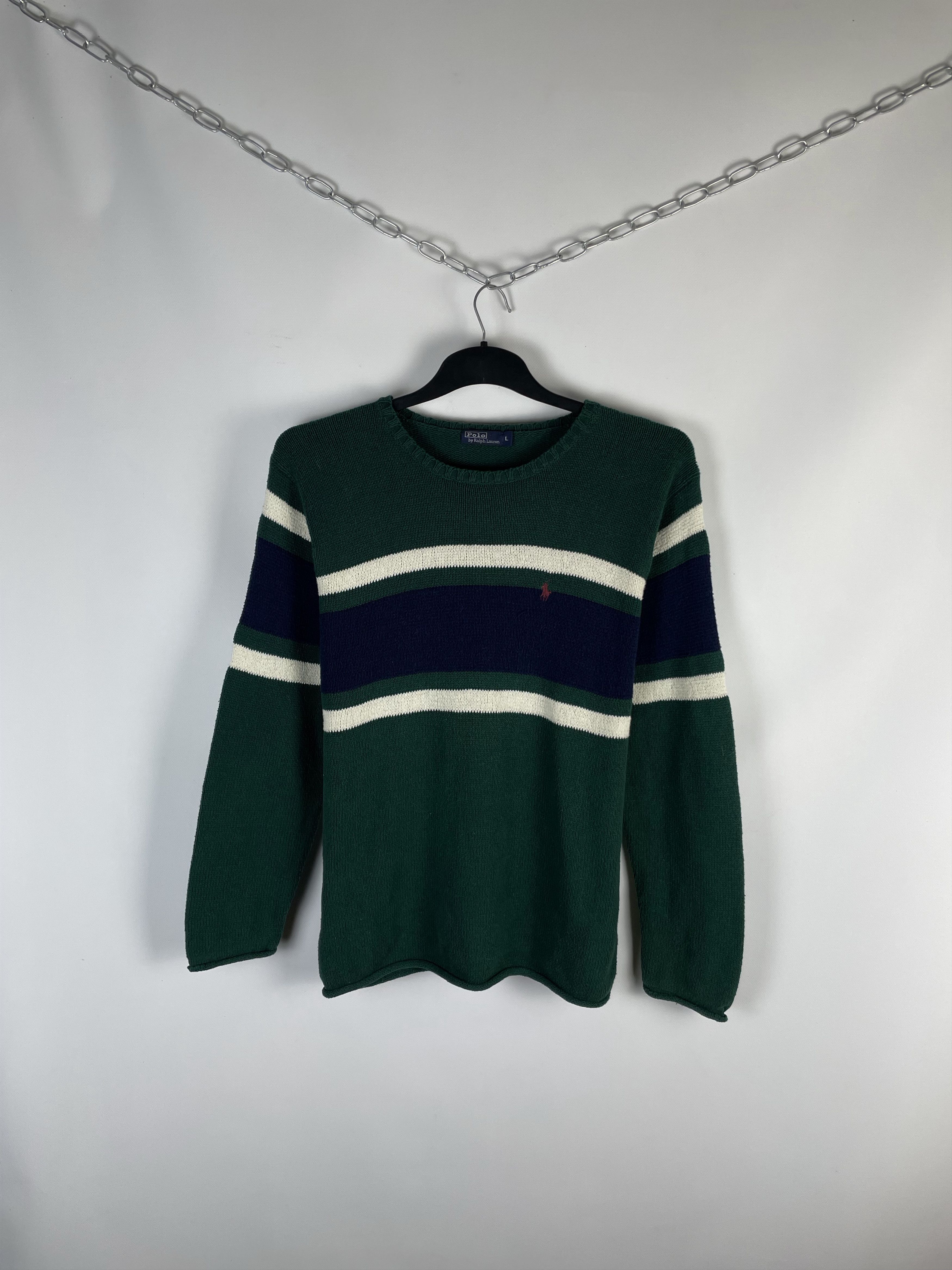 Polo Ralph Lauren × Vintage Vintage Polo Ralph Lauren Knit Sweater Size US L / EU 52-54 / 3 - 1 Thumbnail