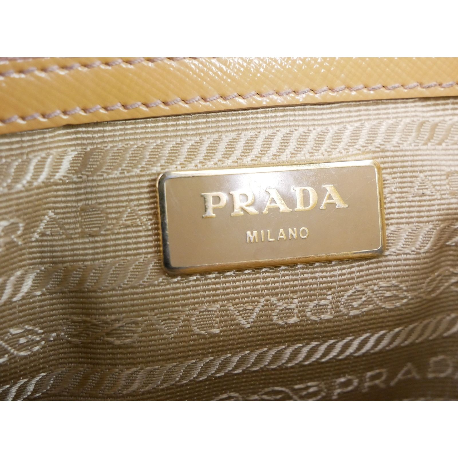 Prada Prada Caramel Saffiano Lux Leather Small Galleria Tote Size ONE SIZE - 10 Thumbnail