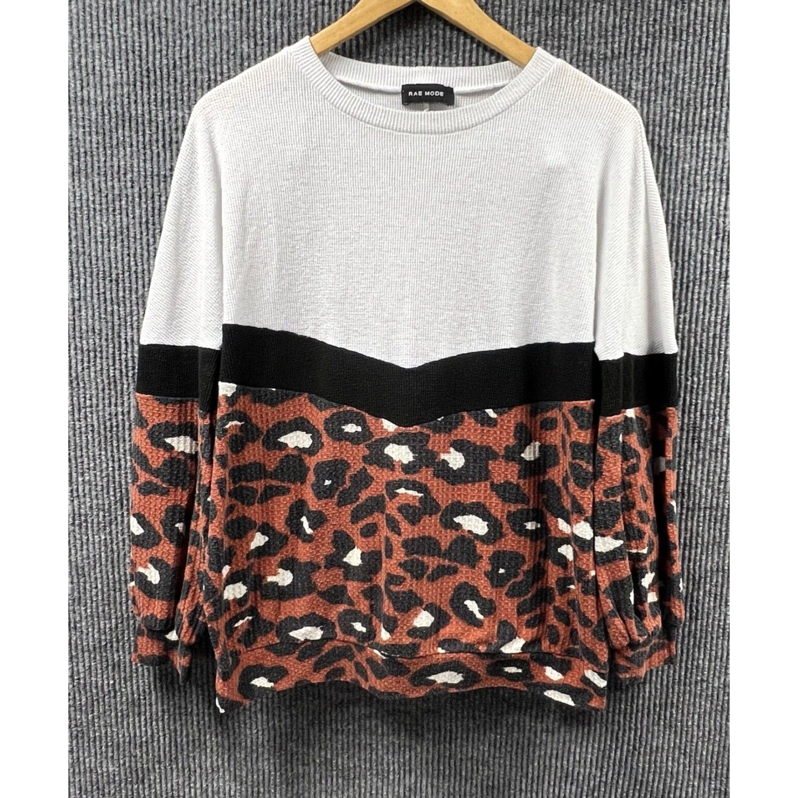 Vintage Rae Mode Women Sweater Medium Animal Print Cottagecore Knit Pullover Cabincore Size M / US 6-8 / IT 42-44 - 7 Thumbnail