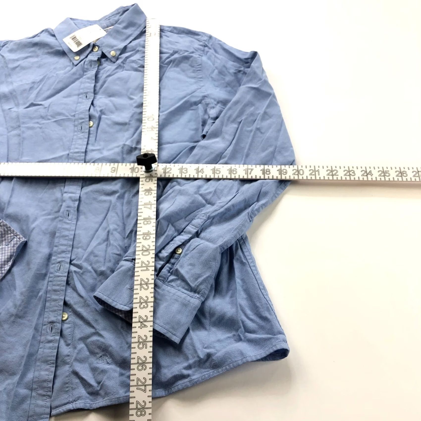 Banana Republic Banana Republic Shirt XL Blue Cotton Button Long Sleeve Soft Wash NEW Size XL / US 12-14 / IT 48-50 - 2 Thumbnail