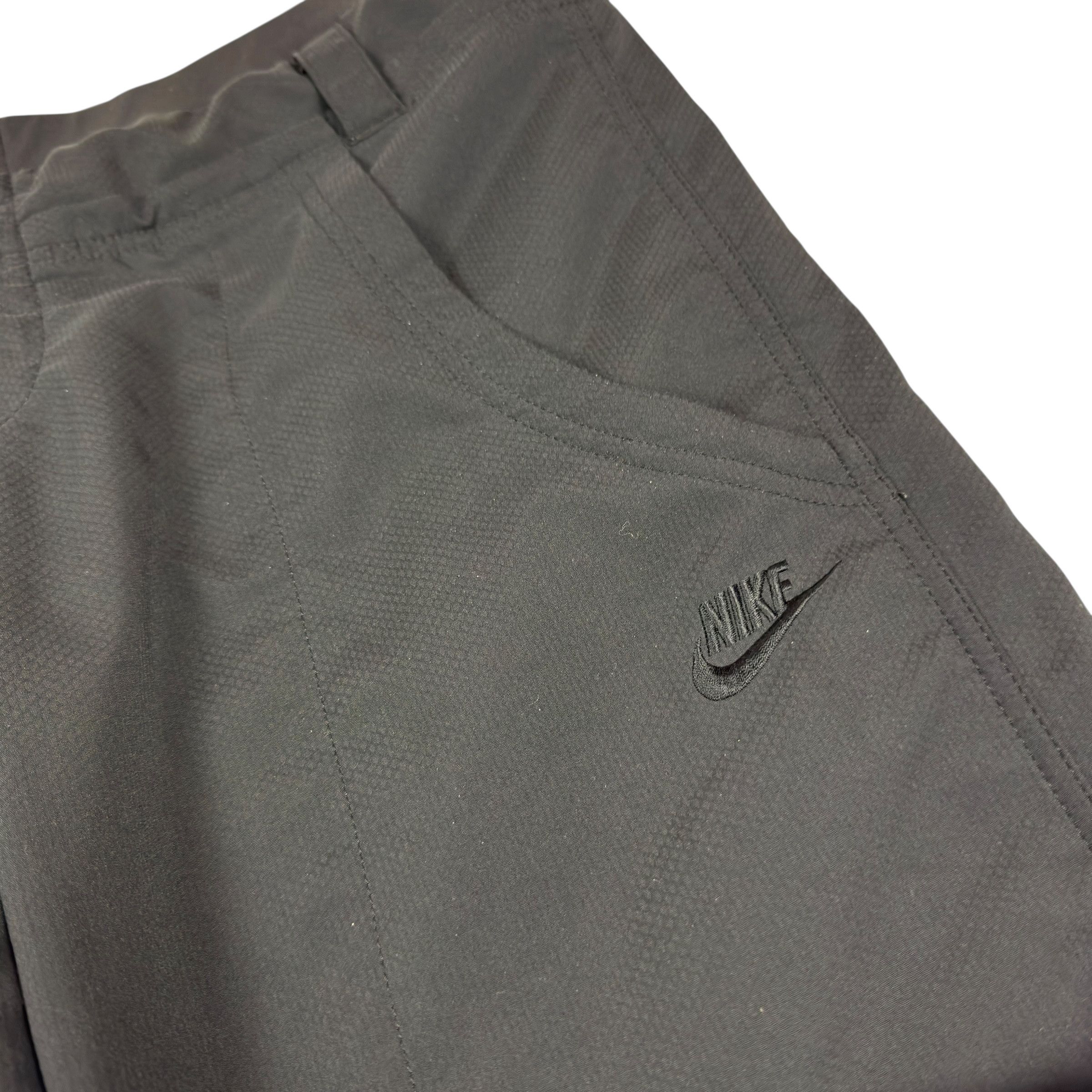 Nike × Vintage Nike Dri-Fit Women's Black Swoosh Straight Leg Track Pants M Size 30" / US 8 / IT 44 - 4 Thumbnail