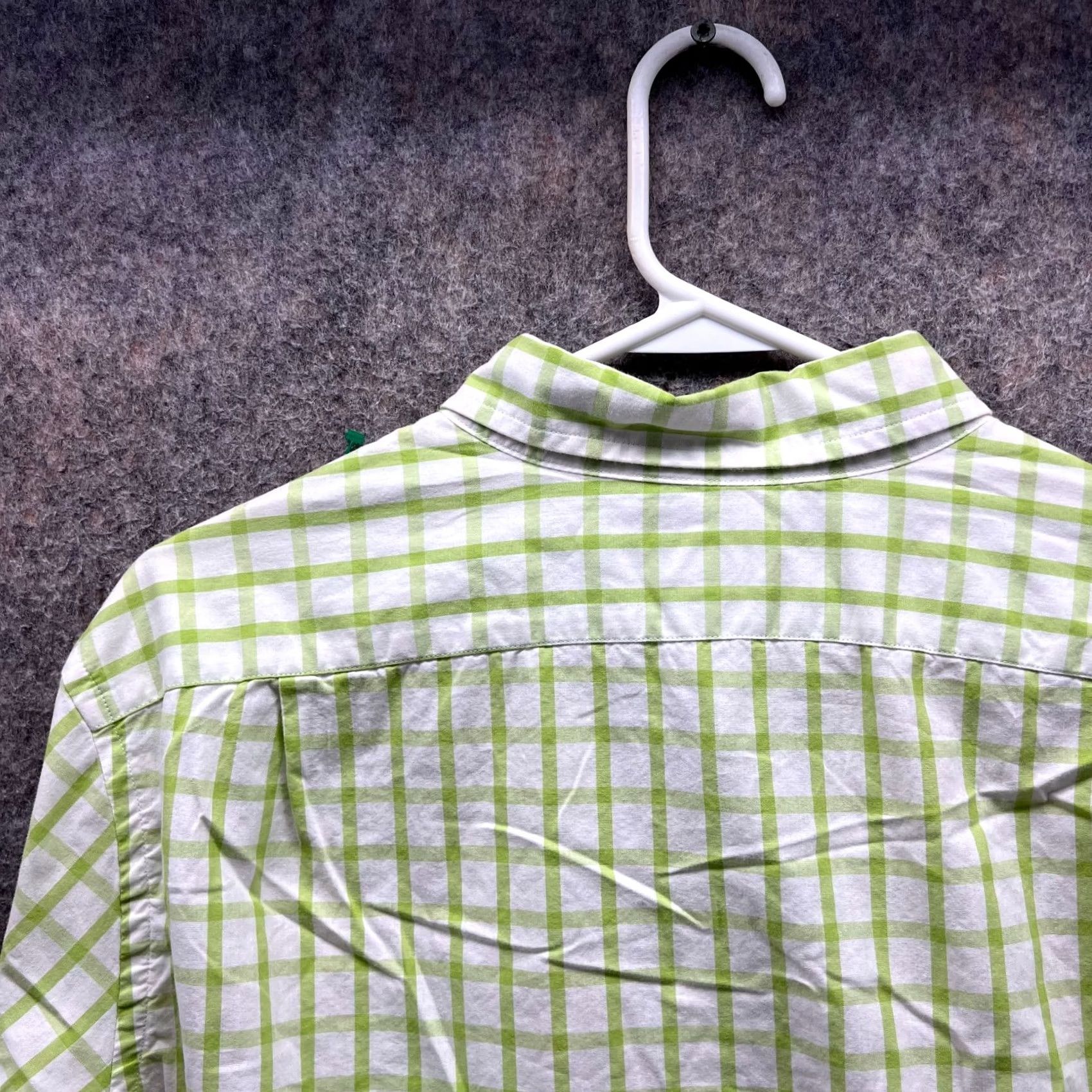 J.Crew J.CREW Shirt Men Large Green Check Button-Down Slim Vintage Casual Size US L / EU 52-54 / 3 - 3 Thumbnail