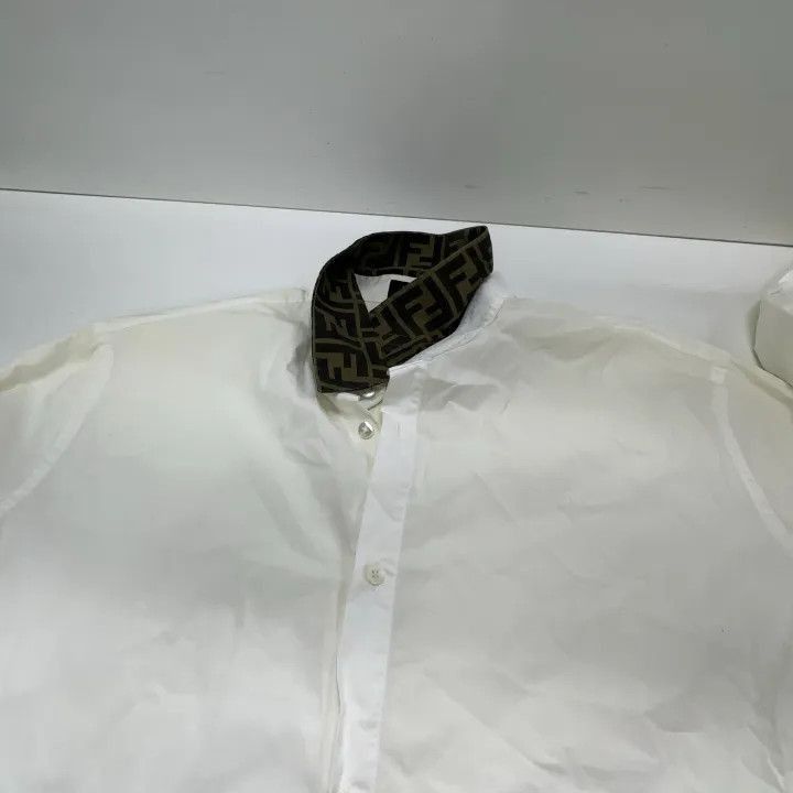Fendi Fendi Casual Long Sleeve Shirt with FF Collar -2507 Size US M / EU 48-50 / 2 - 4 Thumbnail