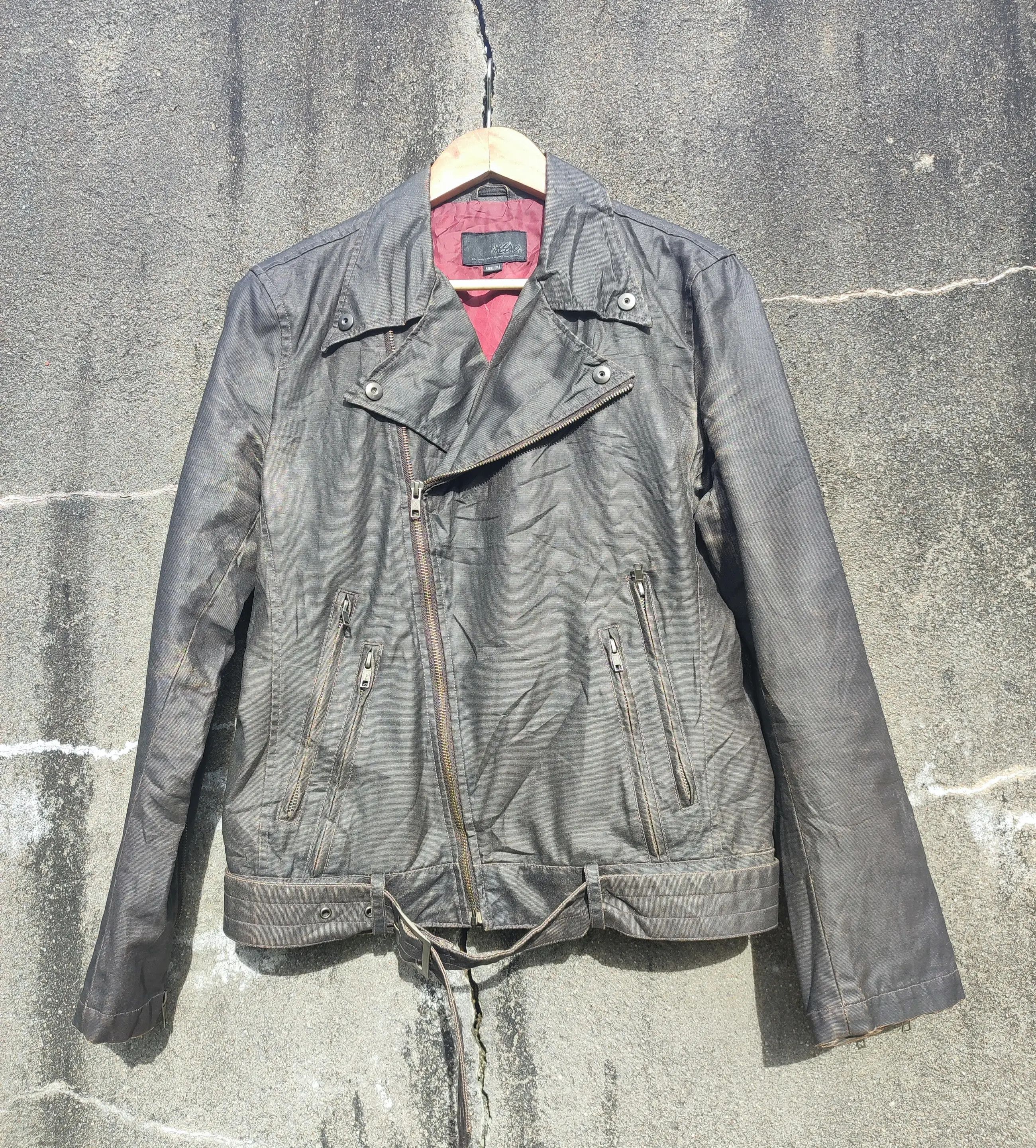 Designer × Mossimo 🔥STEAL🔥 Rare Design Synthetic Leather Jacket By Mossimo Size US S / EU 44-46 / 1 - 1 Thumbnail