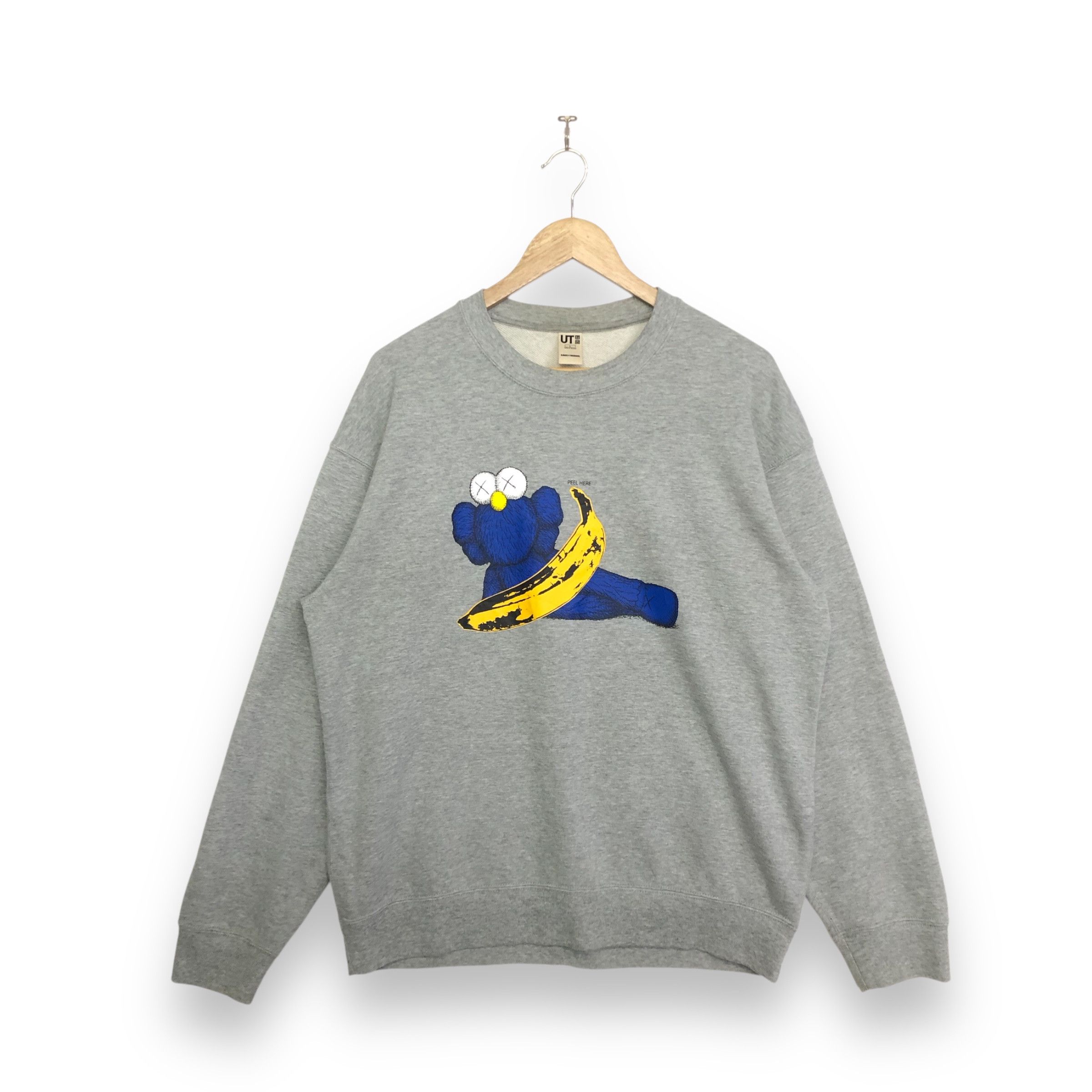 Andy Warhol × Kaws × Uniqlo UNIQLO X KAWS + WARHOL BANANA ART GRAPHIC SWEATSHIRT Size US L / EU 52-54 / 3 - 2 Thumbnail