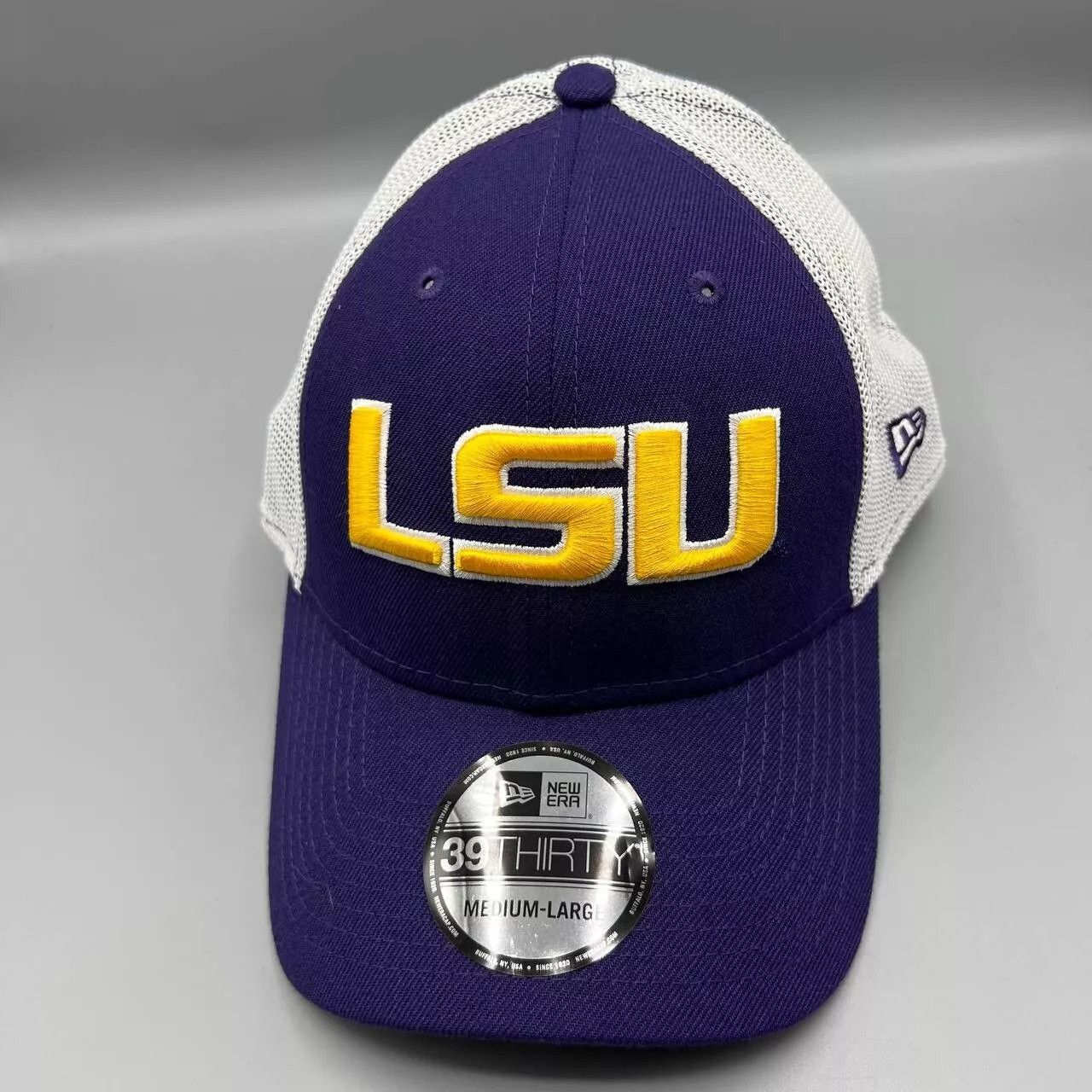 New Era LSU Tigers Trucker Hat Men M-L Stretch Fitted Cap New Size ONE SIZE - 1 Thumbnail