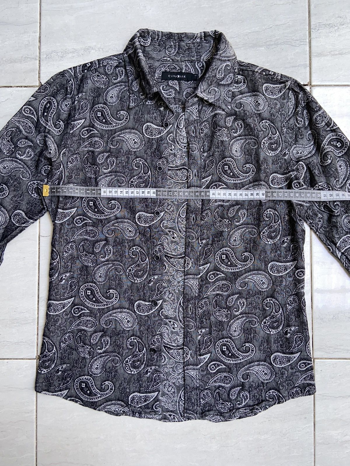 CIVARIZE CIVARIZE Grey Patterned Shirts/Outer Size US M / EU 48-50 / 2 - 3 Thumbnail