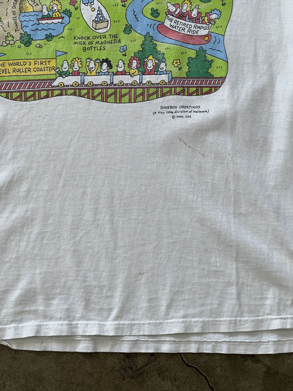 Vintage Vintage 90s FortyLand Fun Never Starts Funny Art Tee Size US L / EU 52-54 / 3 - 6 Thumbnail