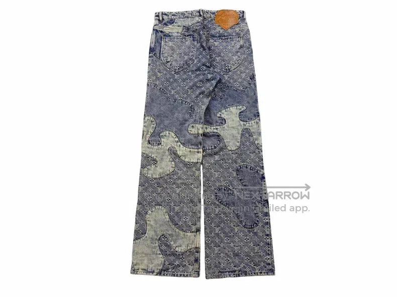 Louis Vuitton Louis Vuitton Blue Patchwork Jeans Size US 31 - 4 Thumbnail