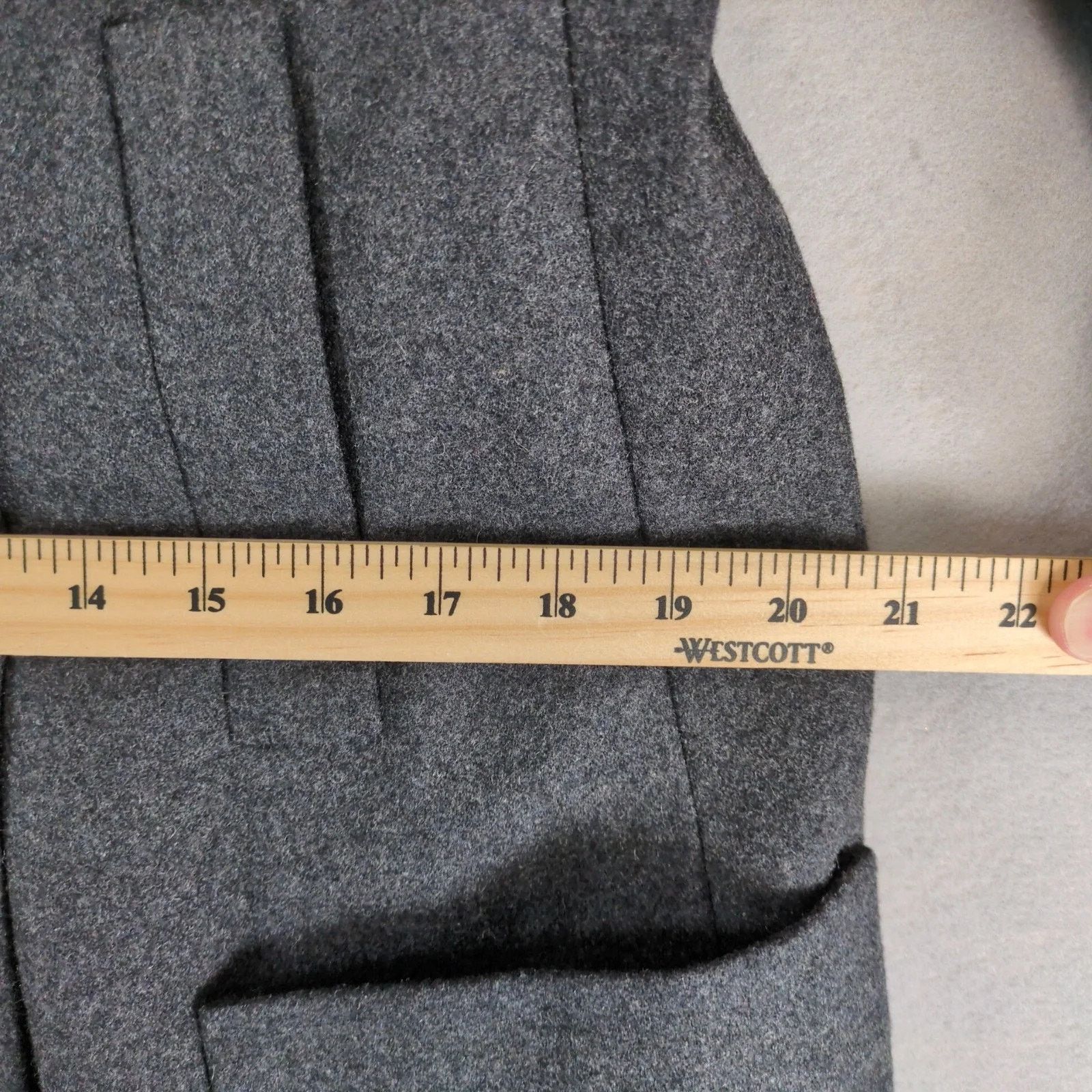 Old Navy Old Navy Gray Wool Blend Pea Coat Women's M Sherpa Collar Size M / US 6-8 / IT 42-44 - 10 Thumbnail
