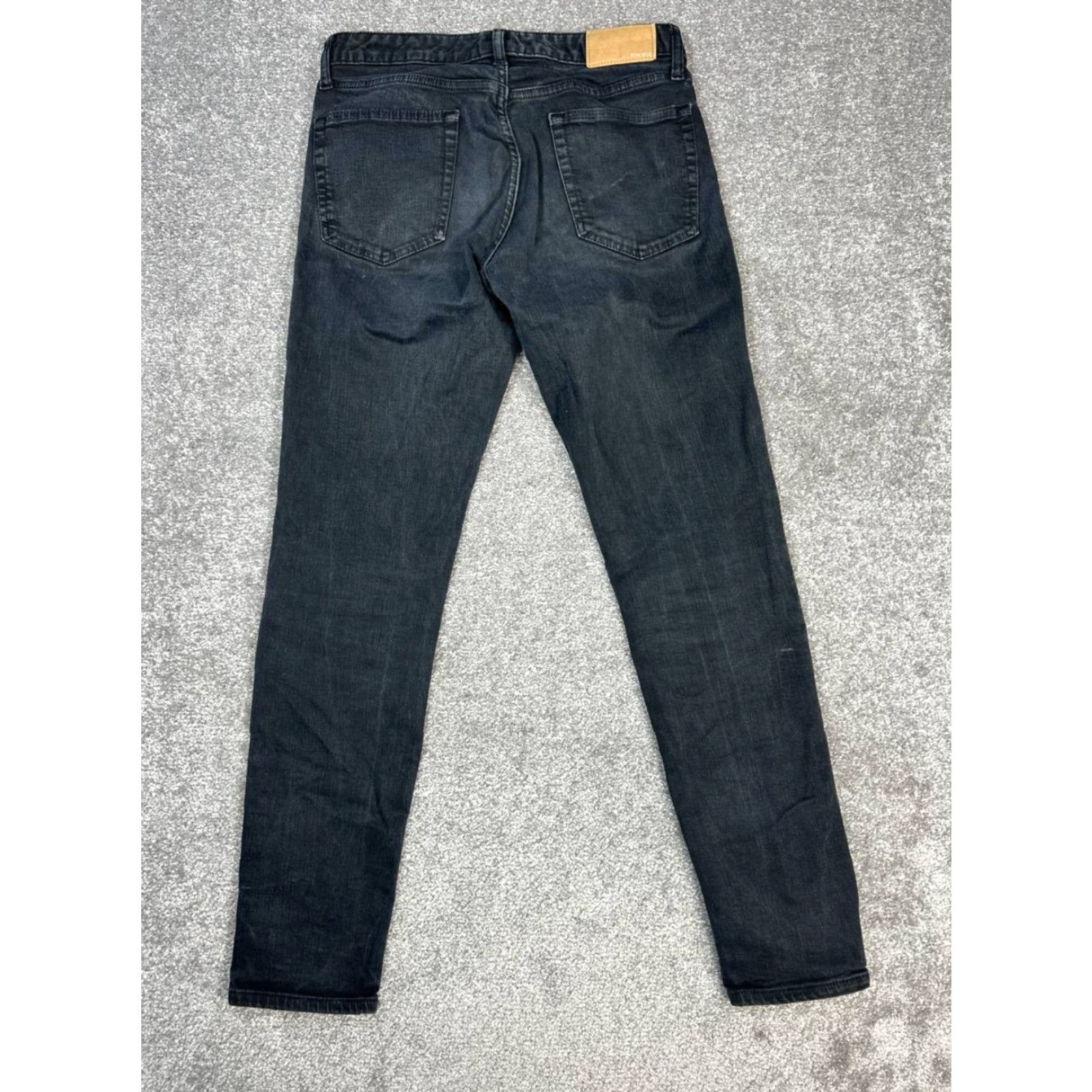 Bonobos Bonobos Slim Tapered Jeans Mens 30 Black Denim Cotton Stretch Low Rise 30x31 Jeans Mens Black Bonobos Slim Taper Size US 30 / EU 46 - 2 Thumbnail
