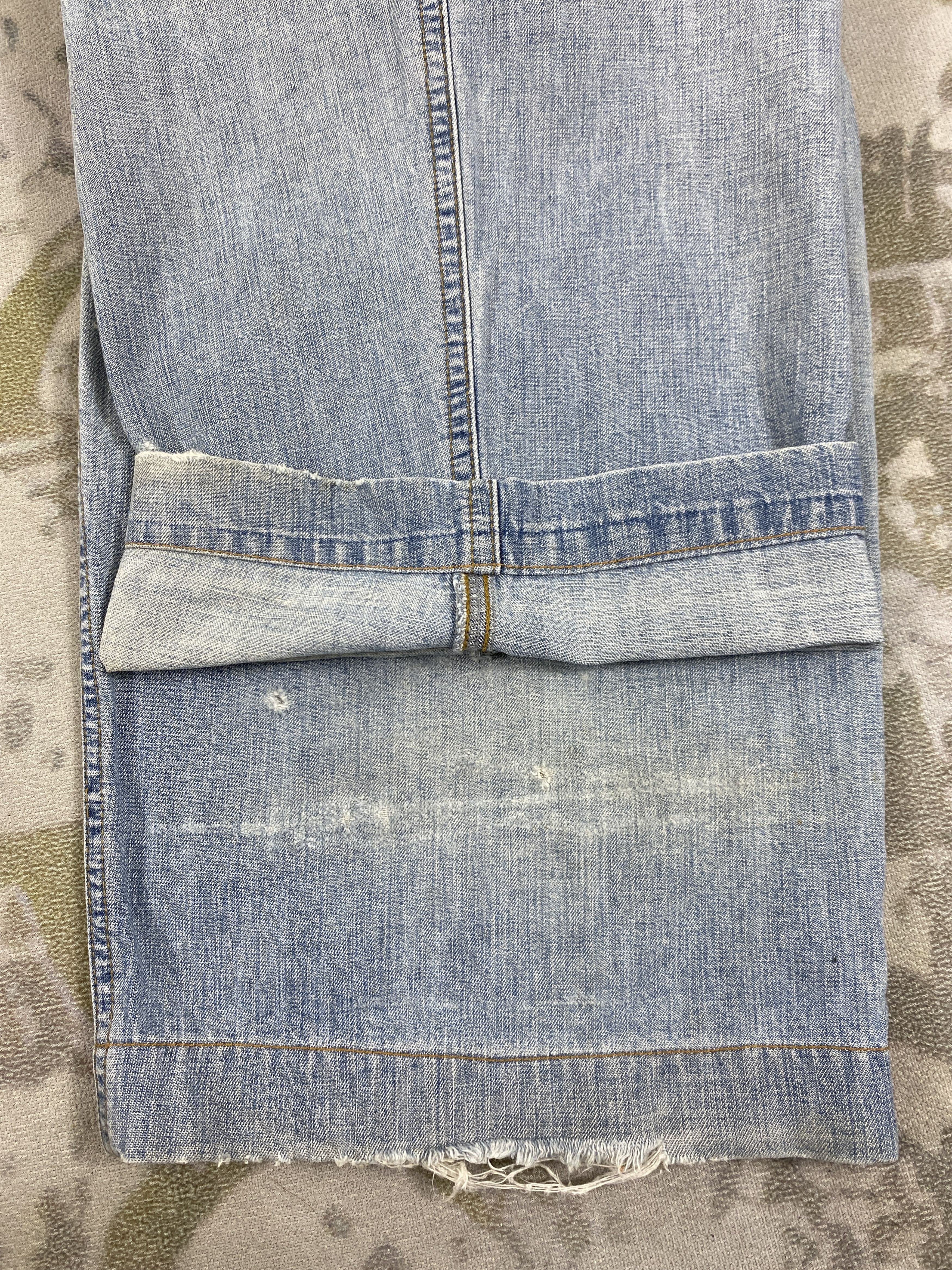 If Six Was Nine Vintage MFG LGB IfSixWasNine Style Denim Jeans-JN3922 Size US 33 - 15 Thumbnail