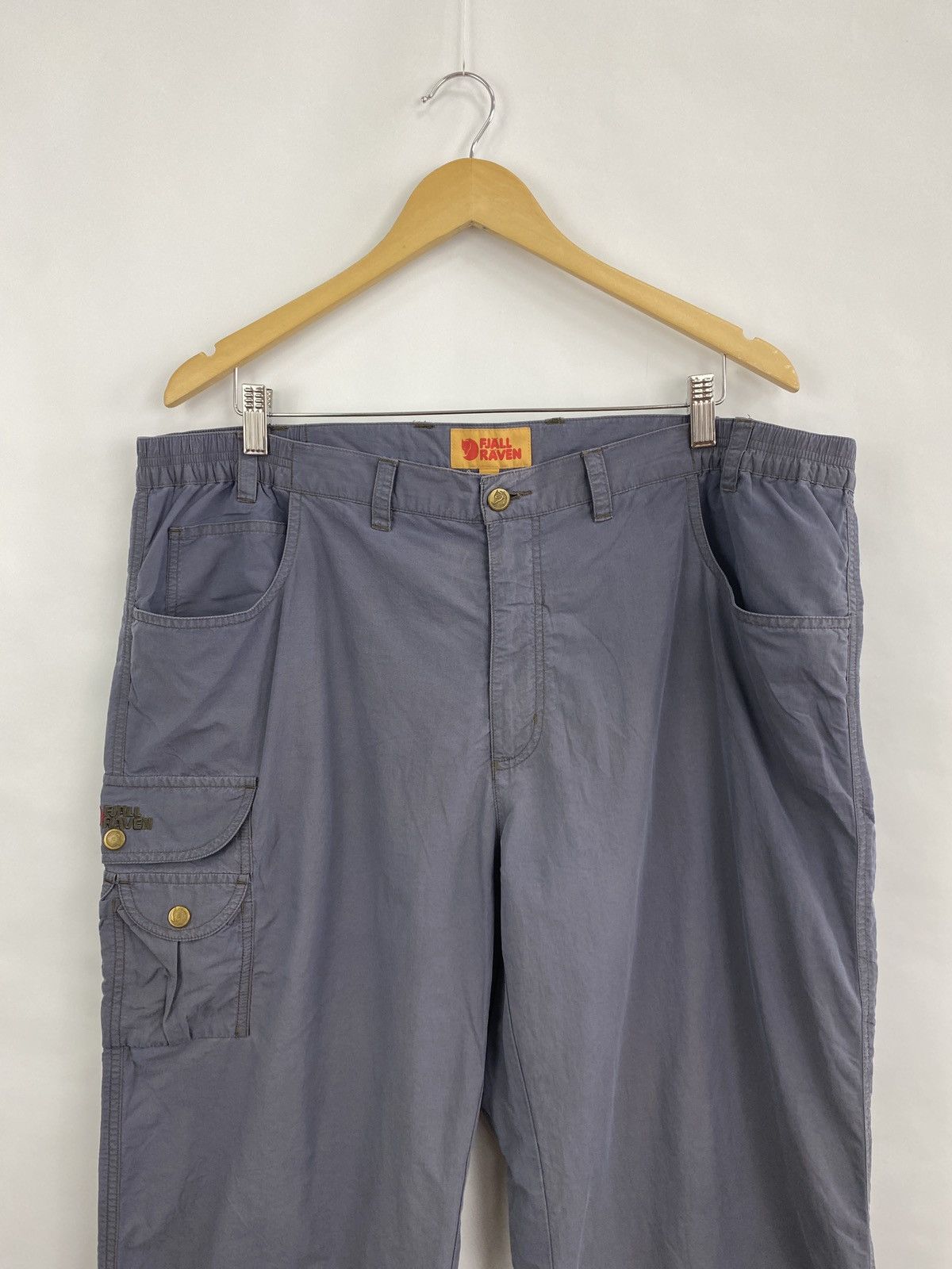 Fjallraven Vintage 90s Fjallraven Nylon Cargo Trekking Outdoor Pants Size US 35 - 3 Thumbnail