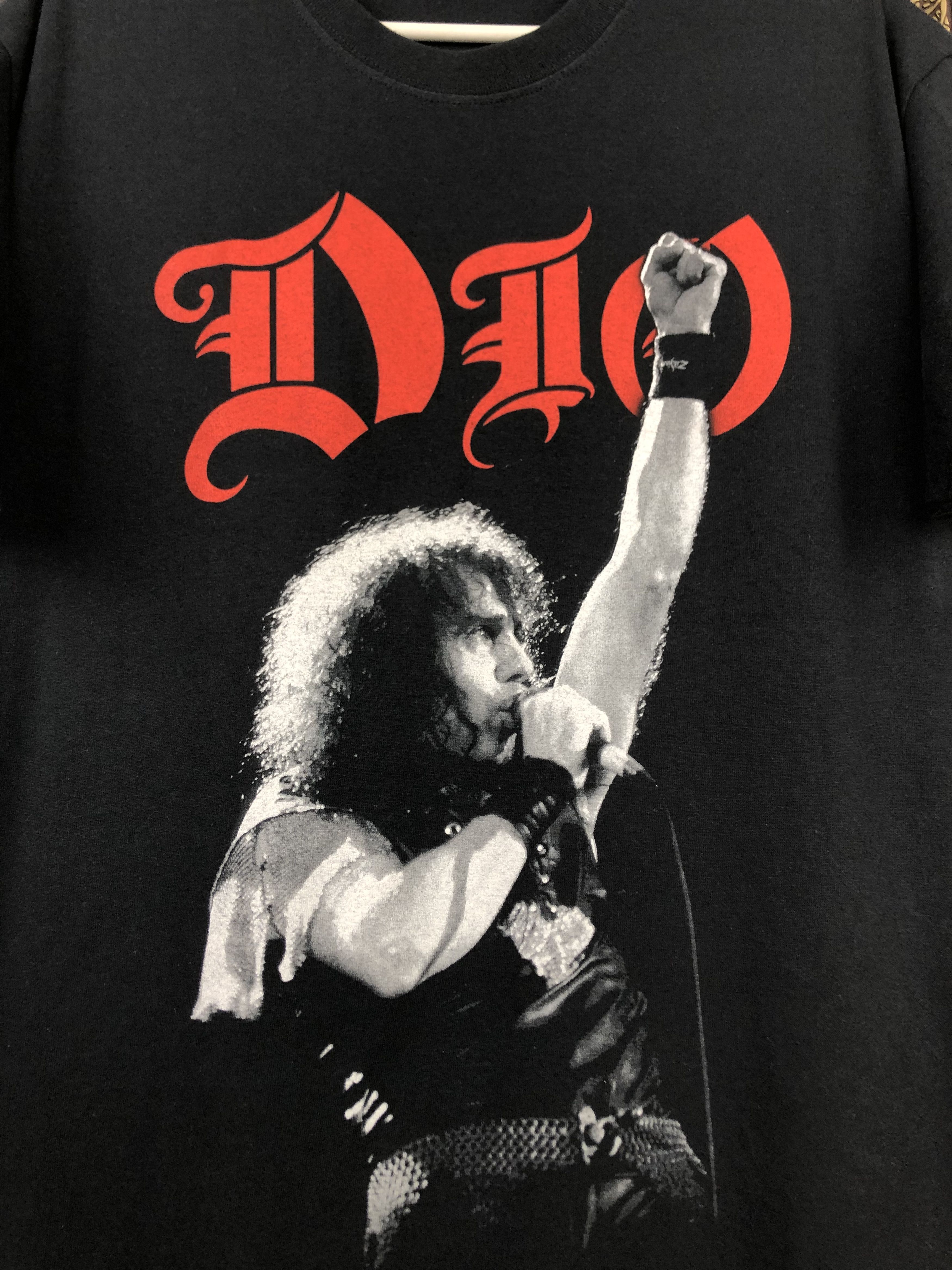 Band Tees Vintage Dio Tour Shirt Band Tee Over Print Black Mens Metal Size US M / EU 48-50 / 2 - 5 Thumbnail