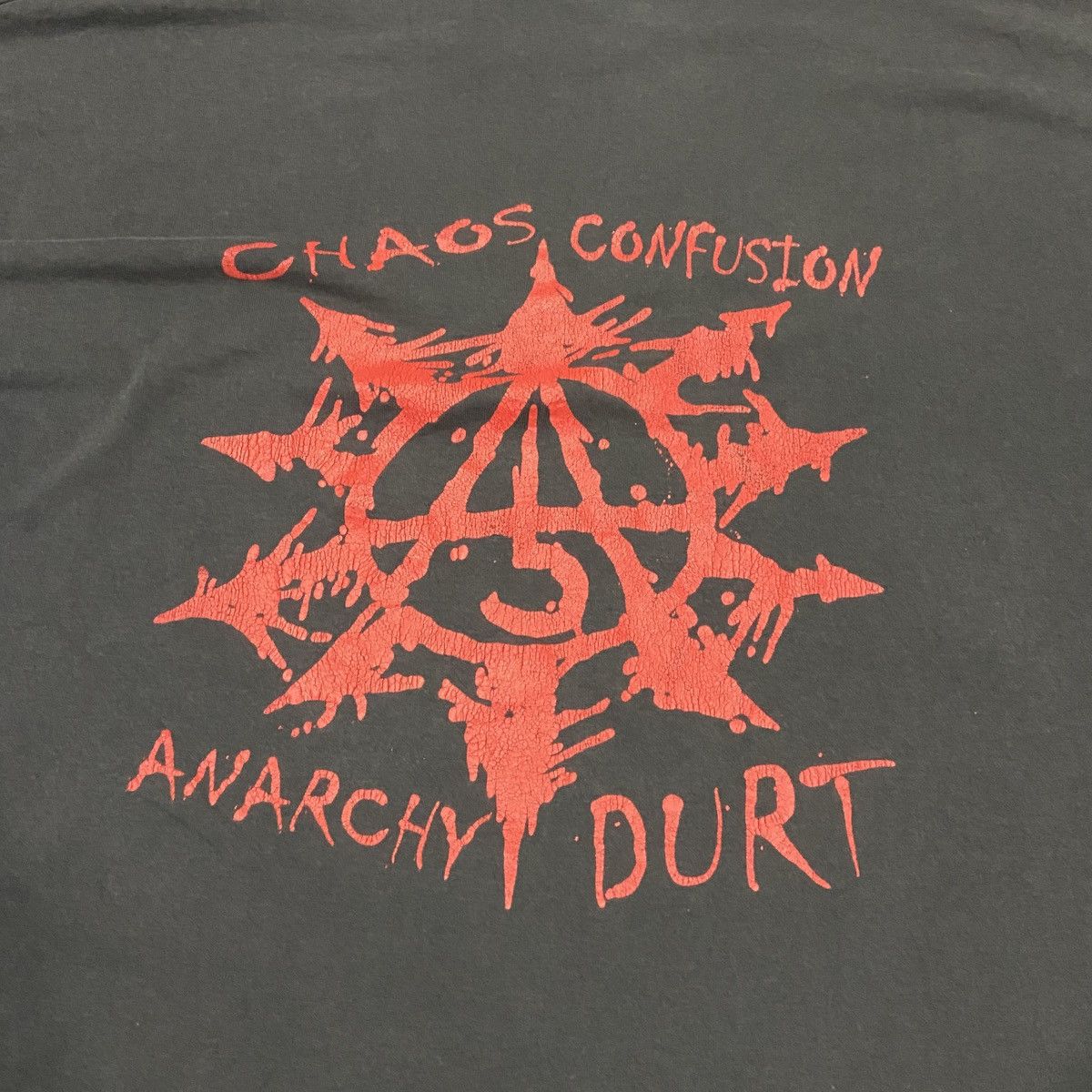 Band Tees × Vintage Vintage Chaos Confusion Anarchy Durt Size US XL / EU 56 / 4 - 3 Thumbnail