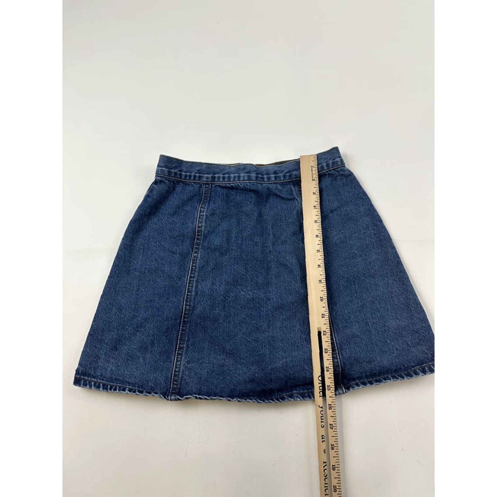 Bdg BDG Skirt Women’s S Blue Denim Mini Button Size 28" / US 6 / IT 42 - 4 Thumbnail