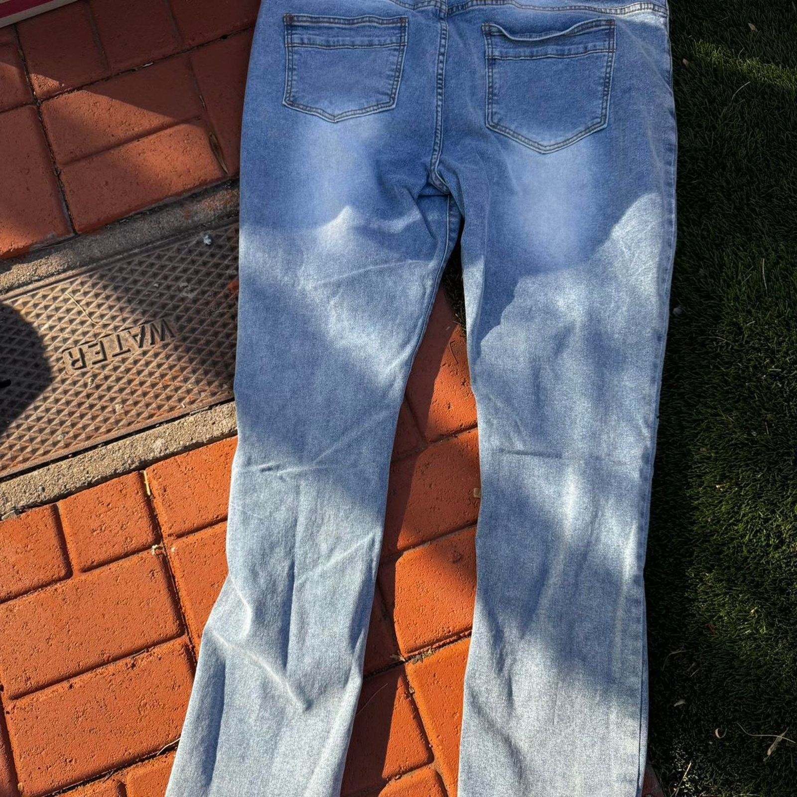 Other Men's 42x32 Custom Painted No Society Jeans Size US 44 / EU 60 - 5 Thumbnail