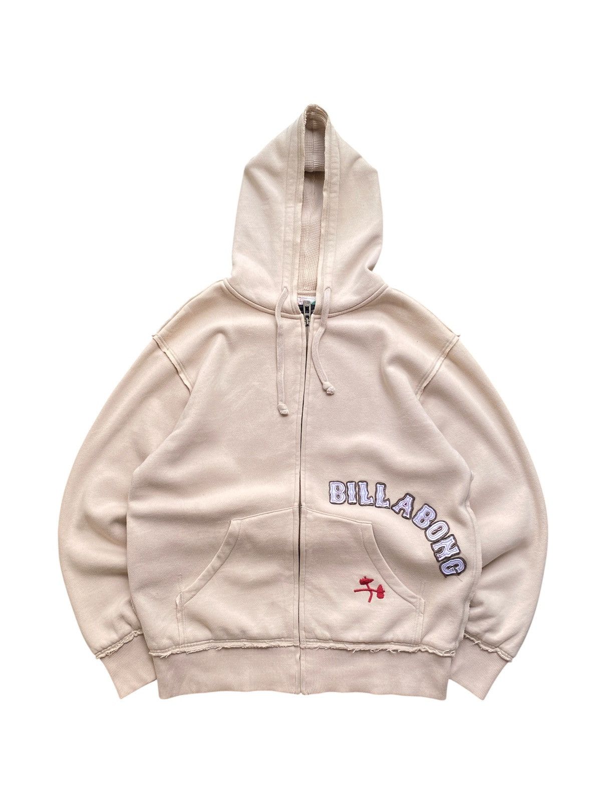 Billabong Vintage Y2K Billabong Thermal Lined Zip Up Hoodie Size US M / EU 48-50 / 2 - 2 Thumbnail