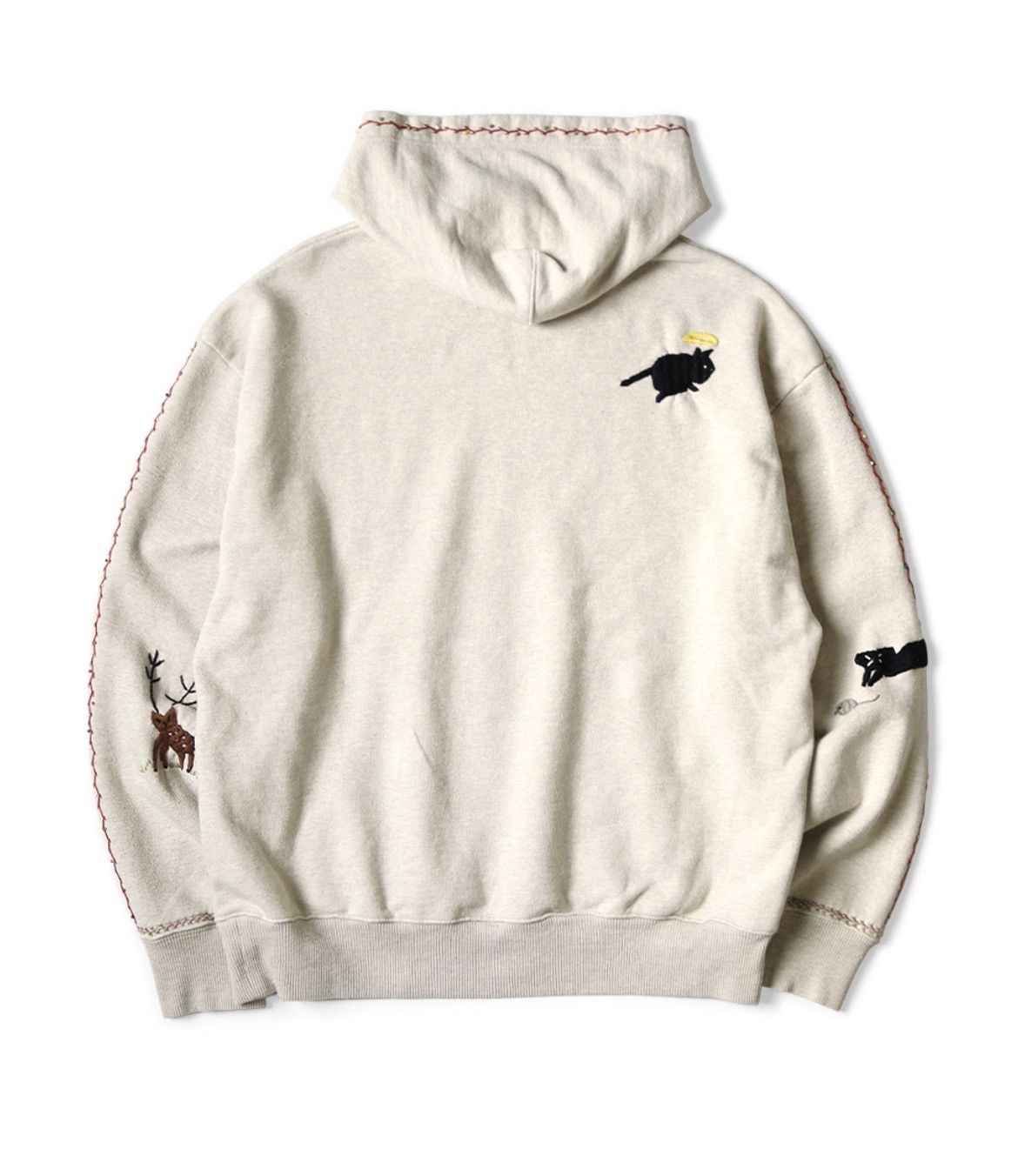 Kapital Kapital Crow and Cat Embroidery Hoodie Size 3 Size US L / EU 52-54 / 3 - 2 Thumbnail