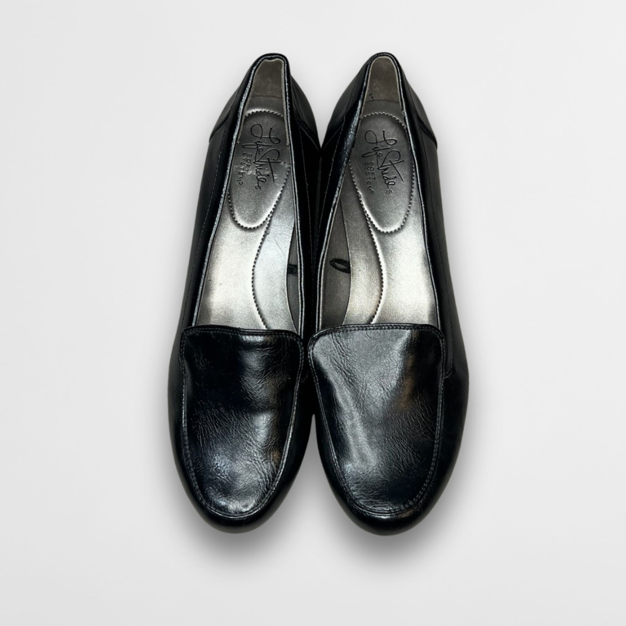 Other Life Stride Womens Black Slip-On Loafers Size 9.5 Stylish Co Size US 9.5 / IT 39.5 - 3 Thumbnail