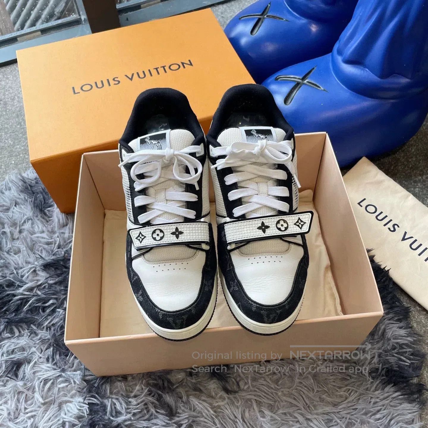 Louis Vuitton LV Trainer Black White Sneakers. Size US 9.5 / EU 42-43 - 2 Thumbnail