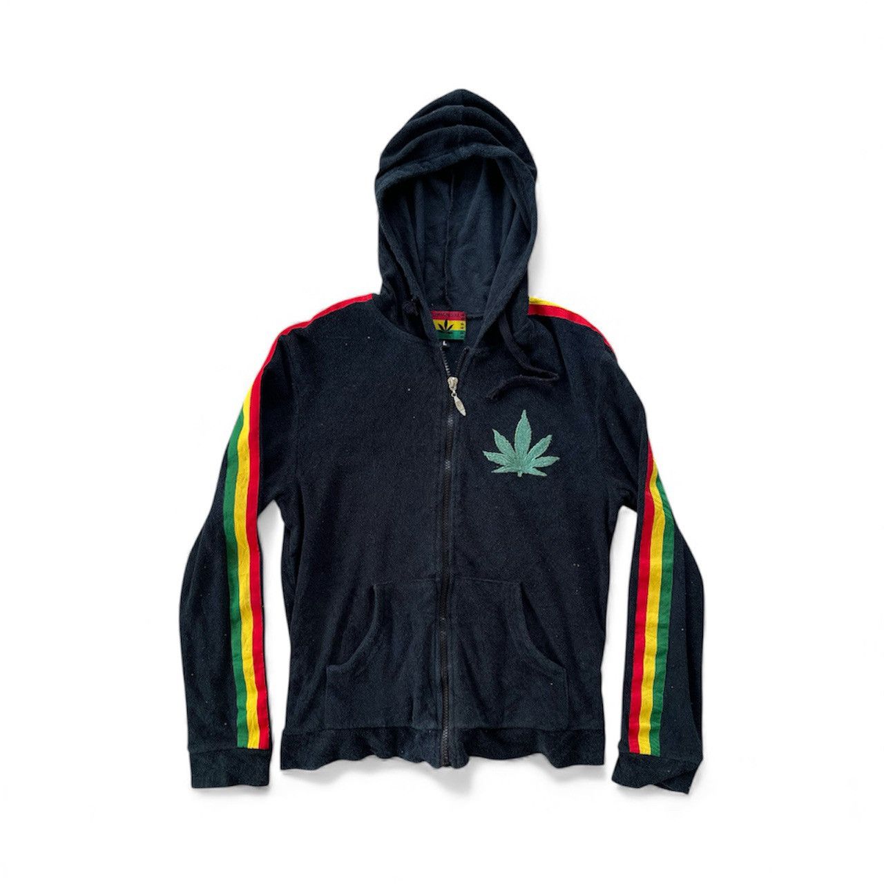 Japanese Brand 🔥RARE🔥 JAMAICA MARIJUANA LOGO SWEATER HOODED Size US S / EU 44-46 / 1 - 3 Thumbnail