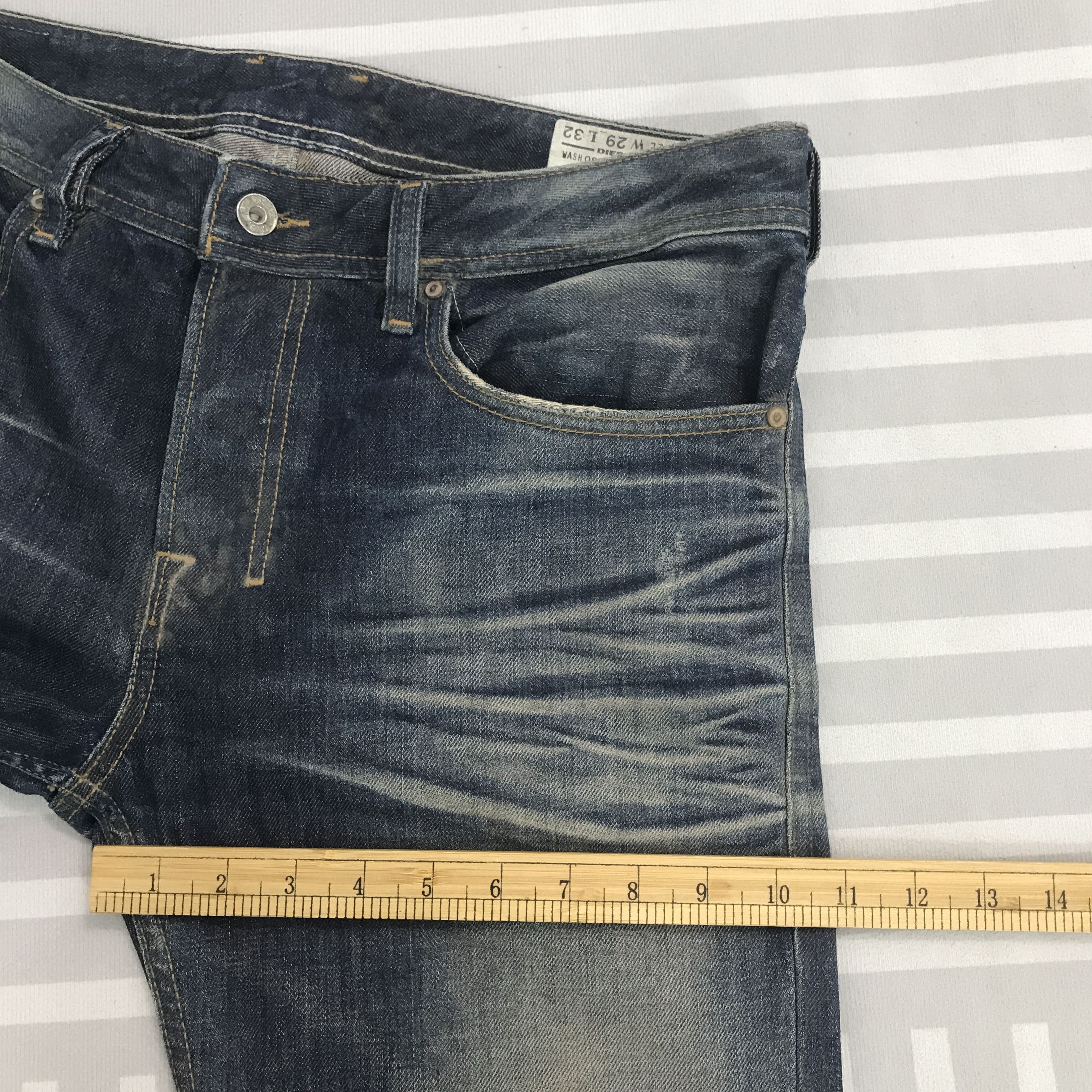 Diesel × Vintage Vintage Diesel Industry Denim faded jeans pants Size US 29 - 9 Thumbnail