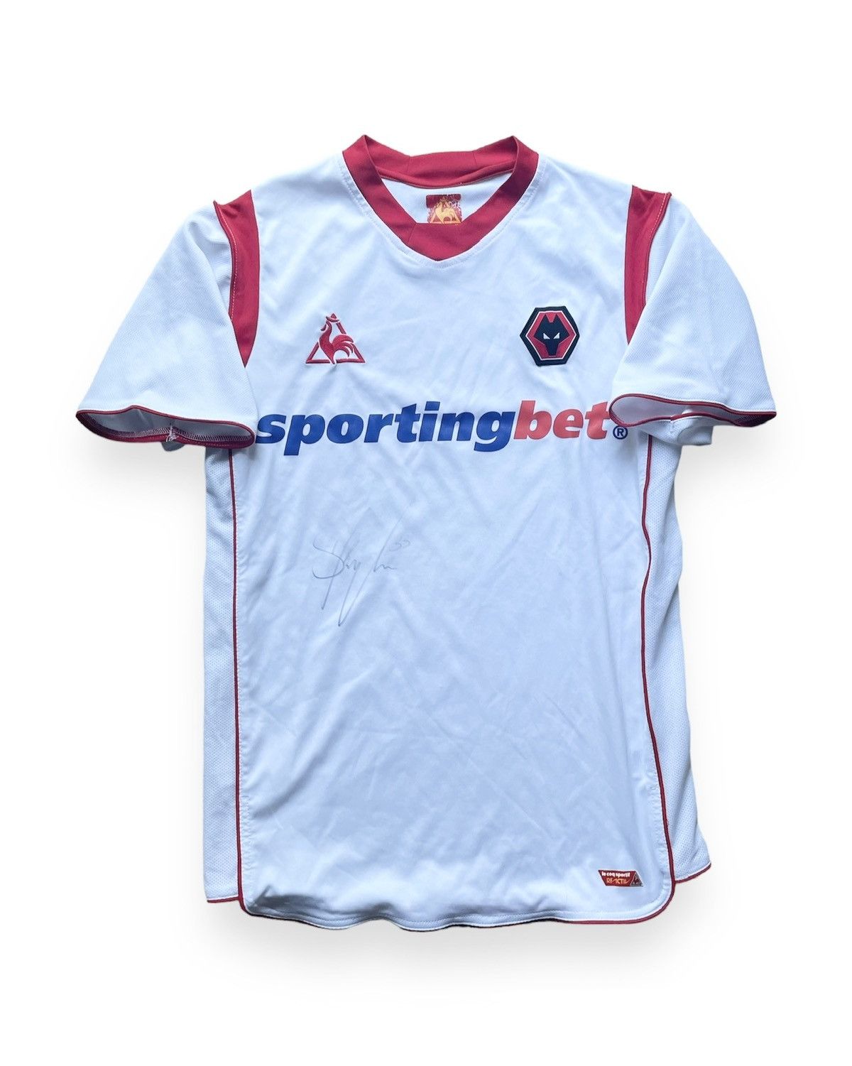 Le Coq Sportif × Vintage Player Signature!Wolverhampton 2009-10 Away Kit Size US L / EU 52-54 / 3 - 1 Thumbnail
