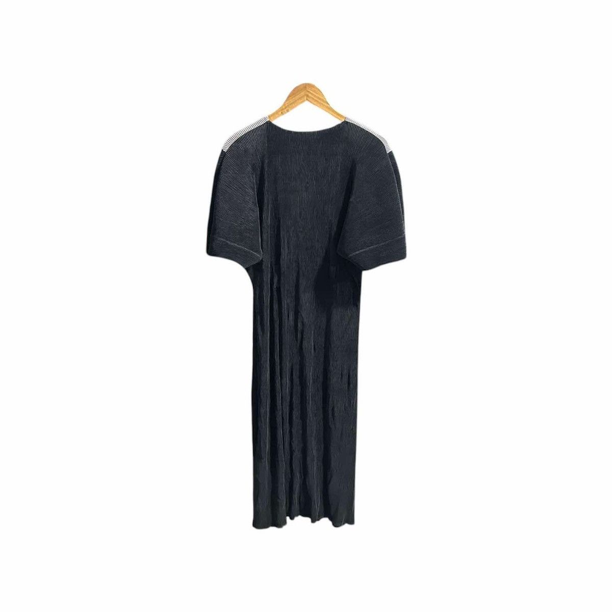 Issey Miyake 🔥Sick Japanese Pleats Please Style Black Pleated Dress Size L / US 10 / IT 46 - 7 Thumbnail