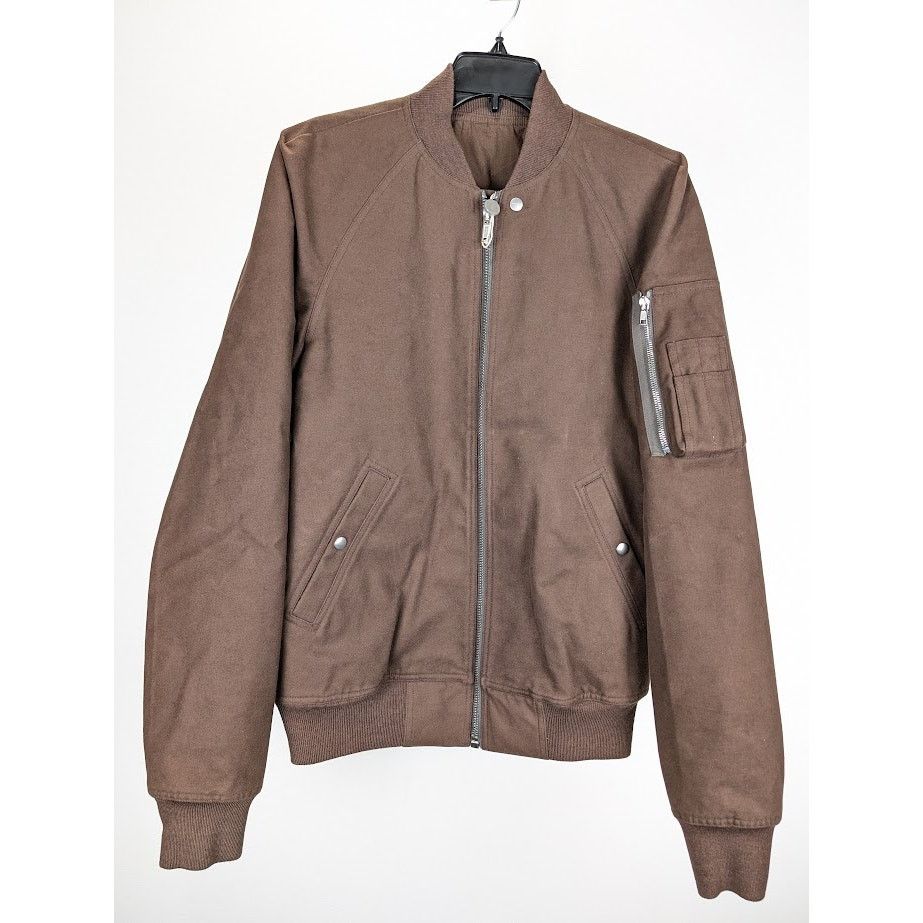 Rick Owens o1rshd1 Bomber Jacket in Brown Size US M / EU 48-50 / 2 - 2 Thumbnail