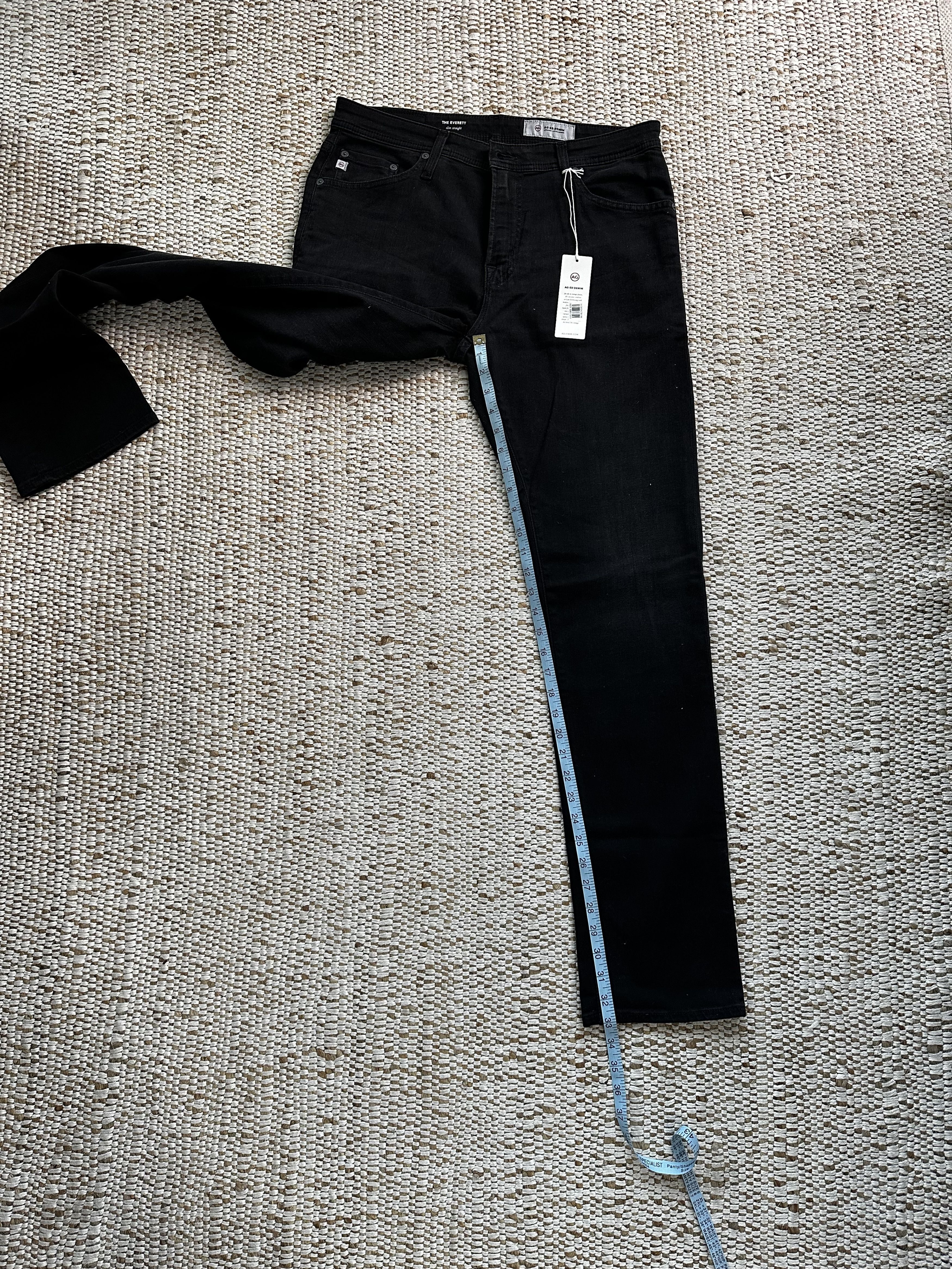 AG Adriano Goldschmied AG-ED The Everett Slim Straight Denim Size US 33 - 3 Thumbnail