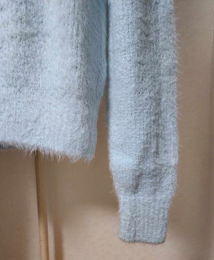 Tom Ford o1sm1stk0824 Brushed Pure Silk Rollneck Sweater Light Blue Size US L / EU 52-54 / 3 - 3 Thumbnail