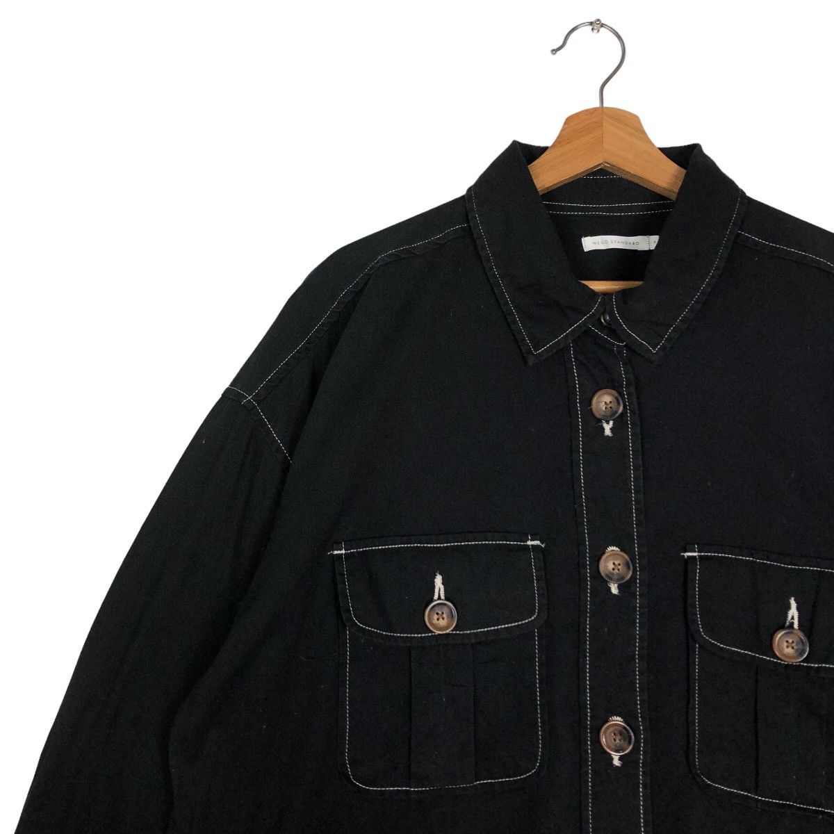 Japanese Brand 🔥Vtg Chore Jacket Wego Standard Black Issey Miyake Design Size US L / EU 52-54 / 3 - 7 Thumbnail
