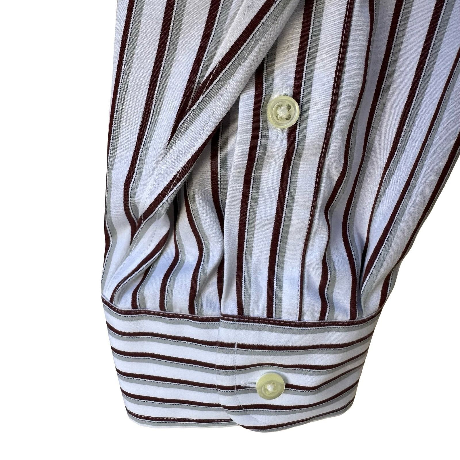 Jos. A. Bank Jos. A. Bank Traveler's Collection Slim Fit Striped Dress Sh Size US M / EU 48-50 / 2 - 6 Thumbnail