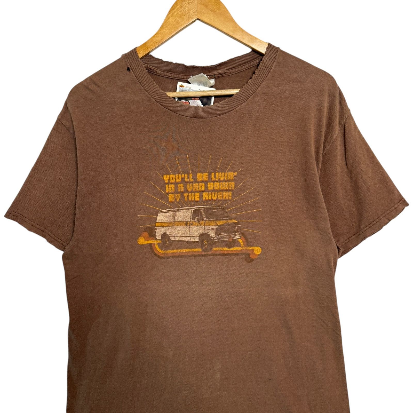 Fruit Of The Loom Vintage You'll Be Livin' In A Van Down By The... SNL Tee L Size US L / EU 52-54 / 3 - 2 Thumbnail