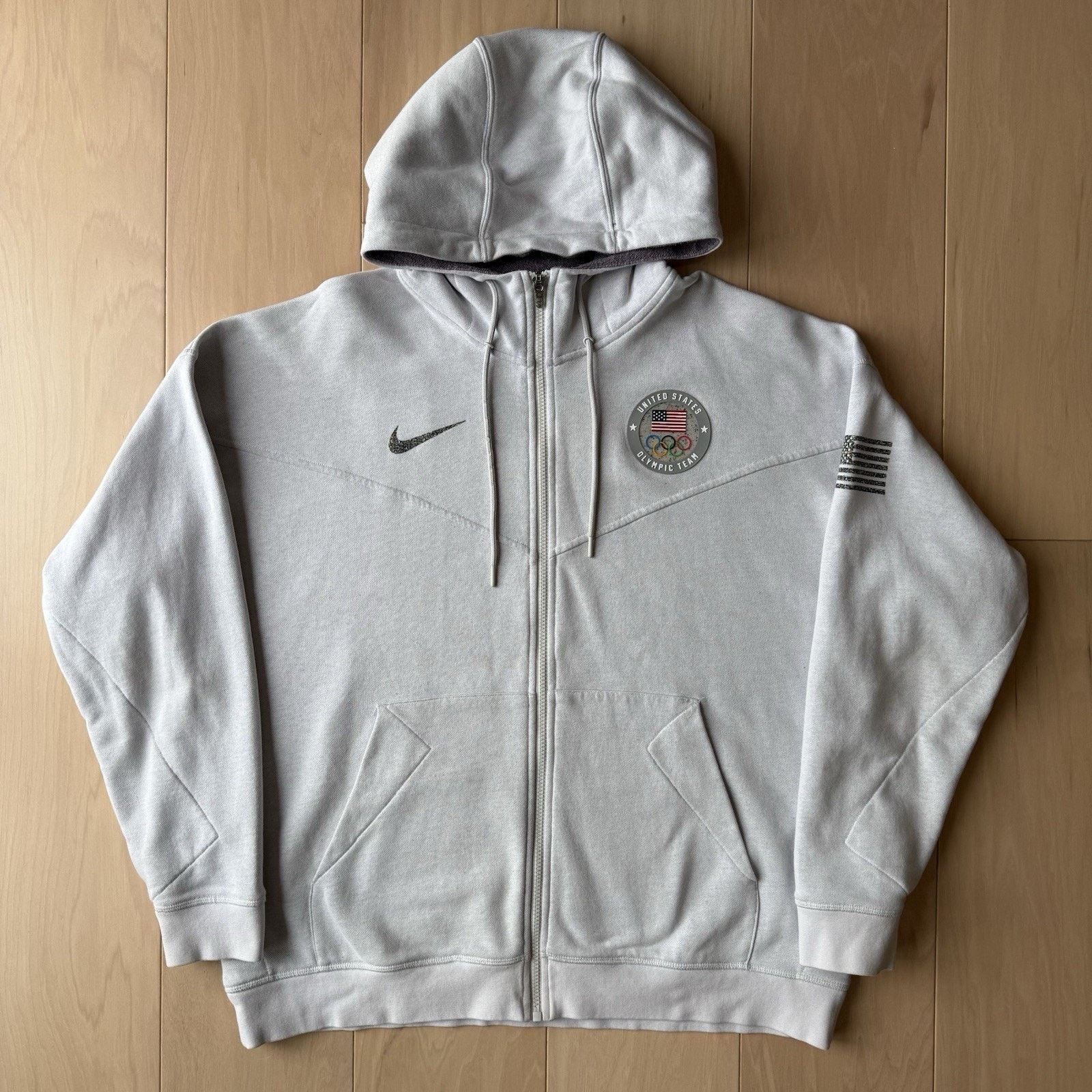 Nike Nike Olympic Team USA Terry Windrunner Hoodie XL Gray Size US XL / EU 56 / 4 - 2 Thumbnail
