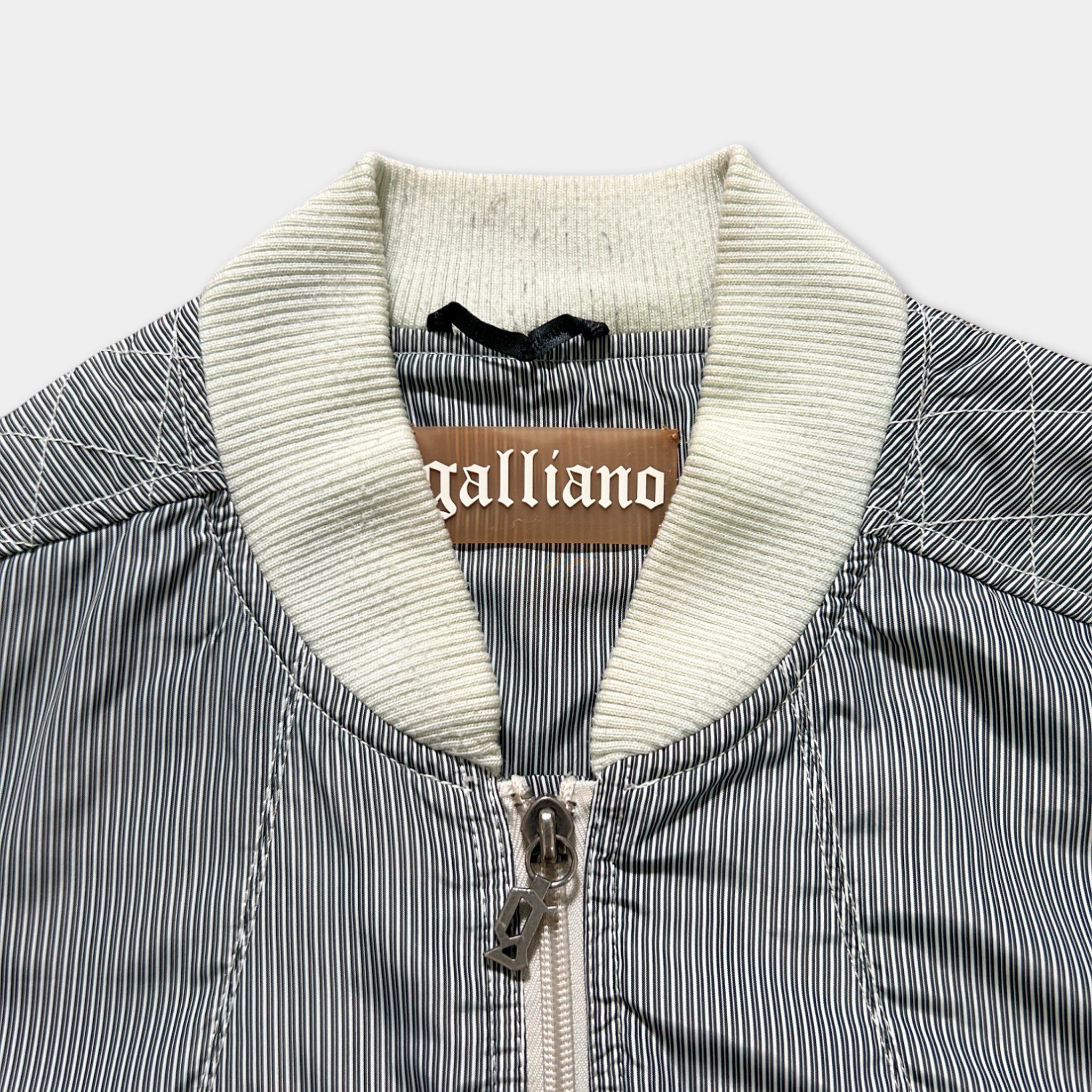 John Galliano Galliano 2000's Gradient Logo Bomber Jacket Size US M / EU 48-50 / 2 - 3 Thumbnail