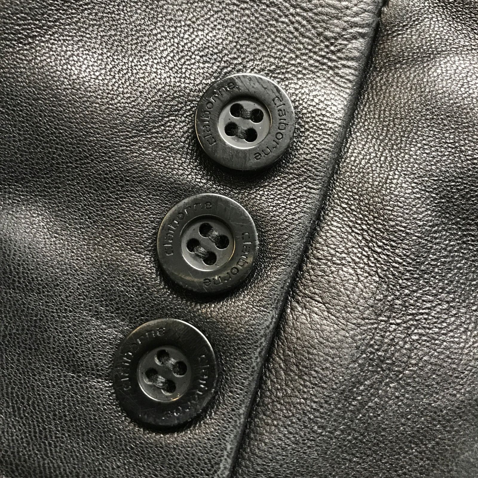 Liz Claiborne Claiborne Outerwear Lambskin Leather Jacket Women 1X Button Size XL / US 12-14 / IT 48-50 - 9 Thumbnail