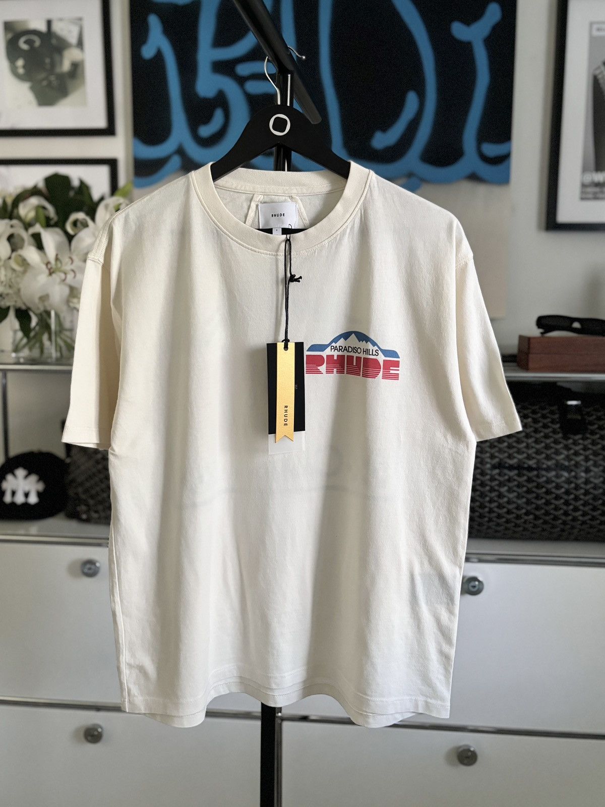 Rhude 🏁 RHUDE RACING PARADISO TEE Size US XL / EU 56 / 4 - 2 Thumbnail