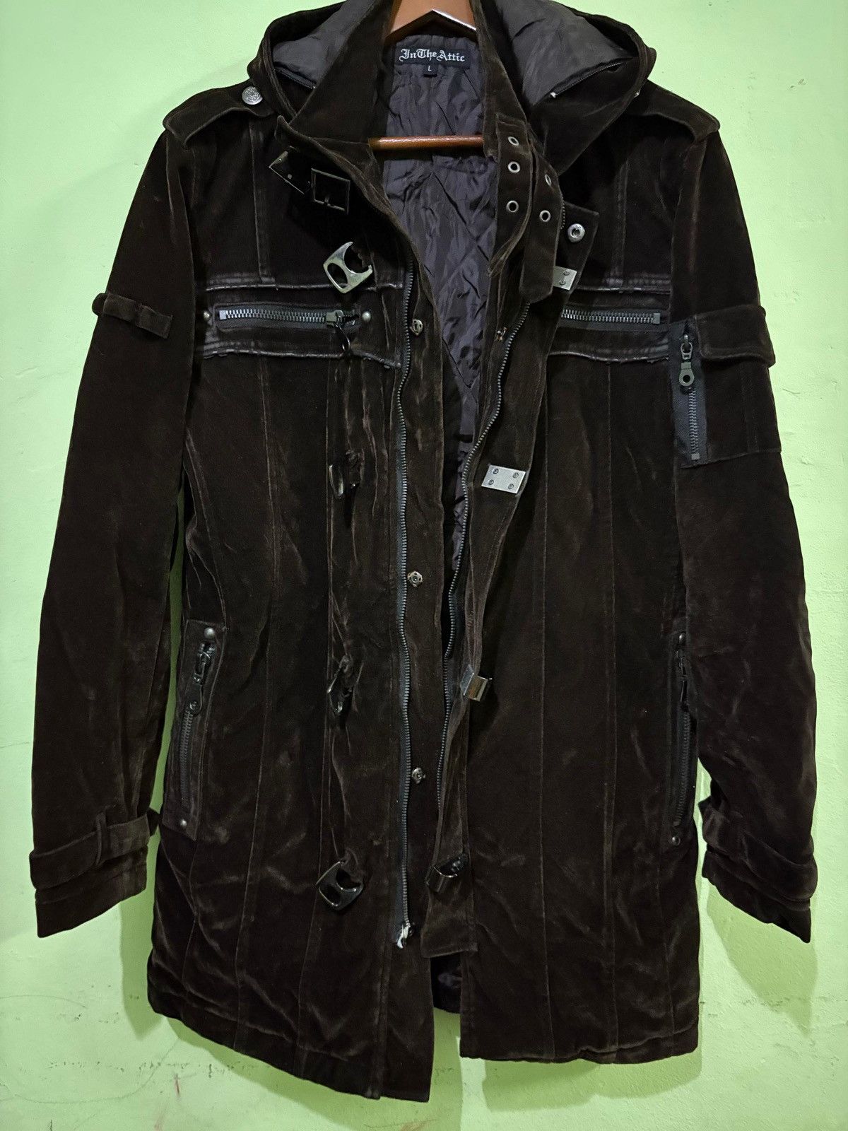 If Six Was Nine Rare In The Attic Velvet Parka Jacket Inspired LGB Size US L / EU 52-54 / 3 - 4 Thumbnail
