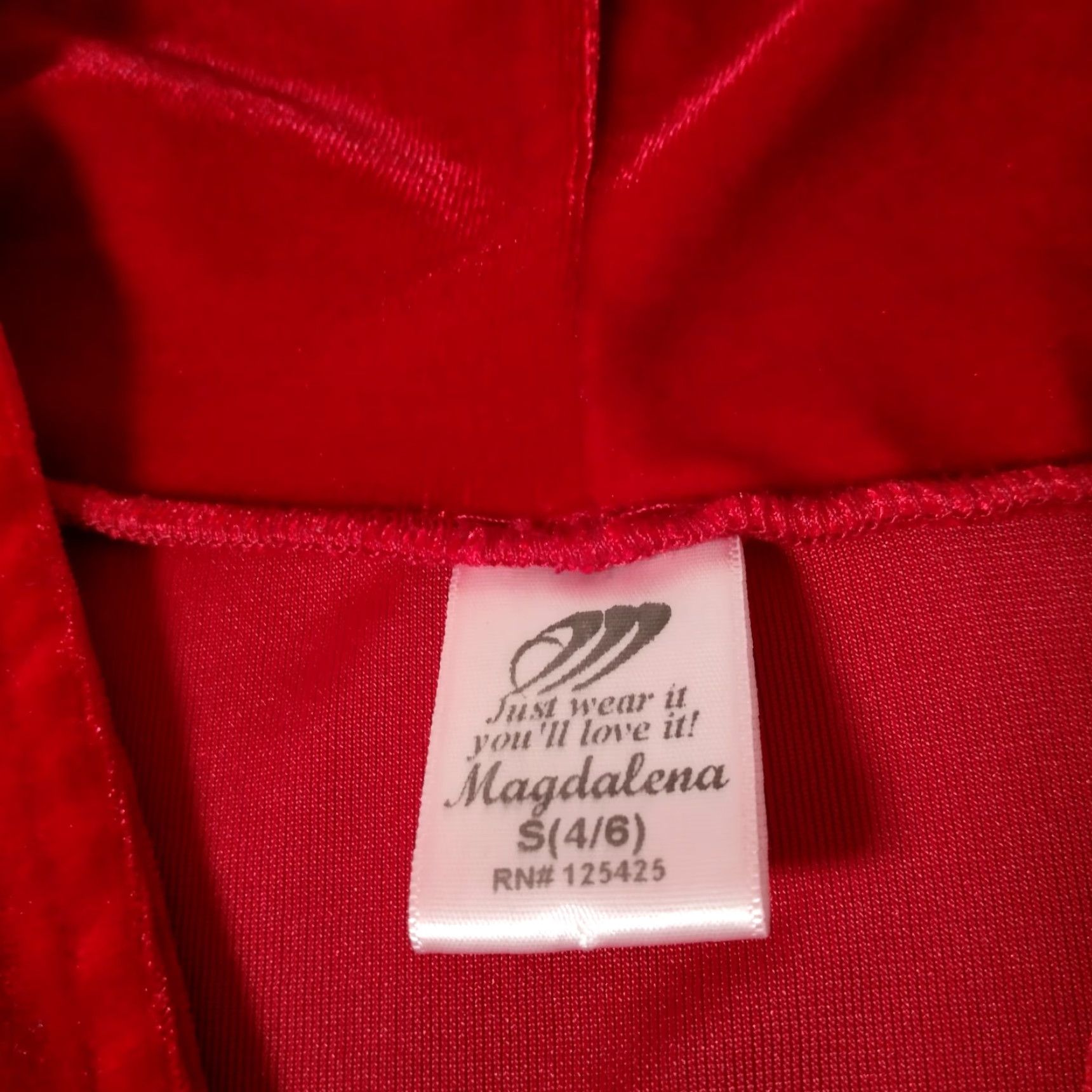 Velour Vintage Magdalena Velour Duster Shirt Y2K Red Whimsigoth Renaissance Vampire Size S / US 4 / IT 40 - 3 Thumbnail