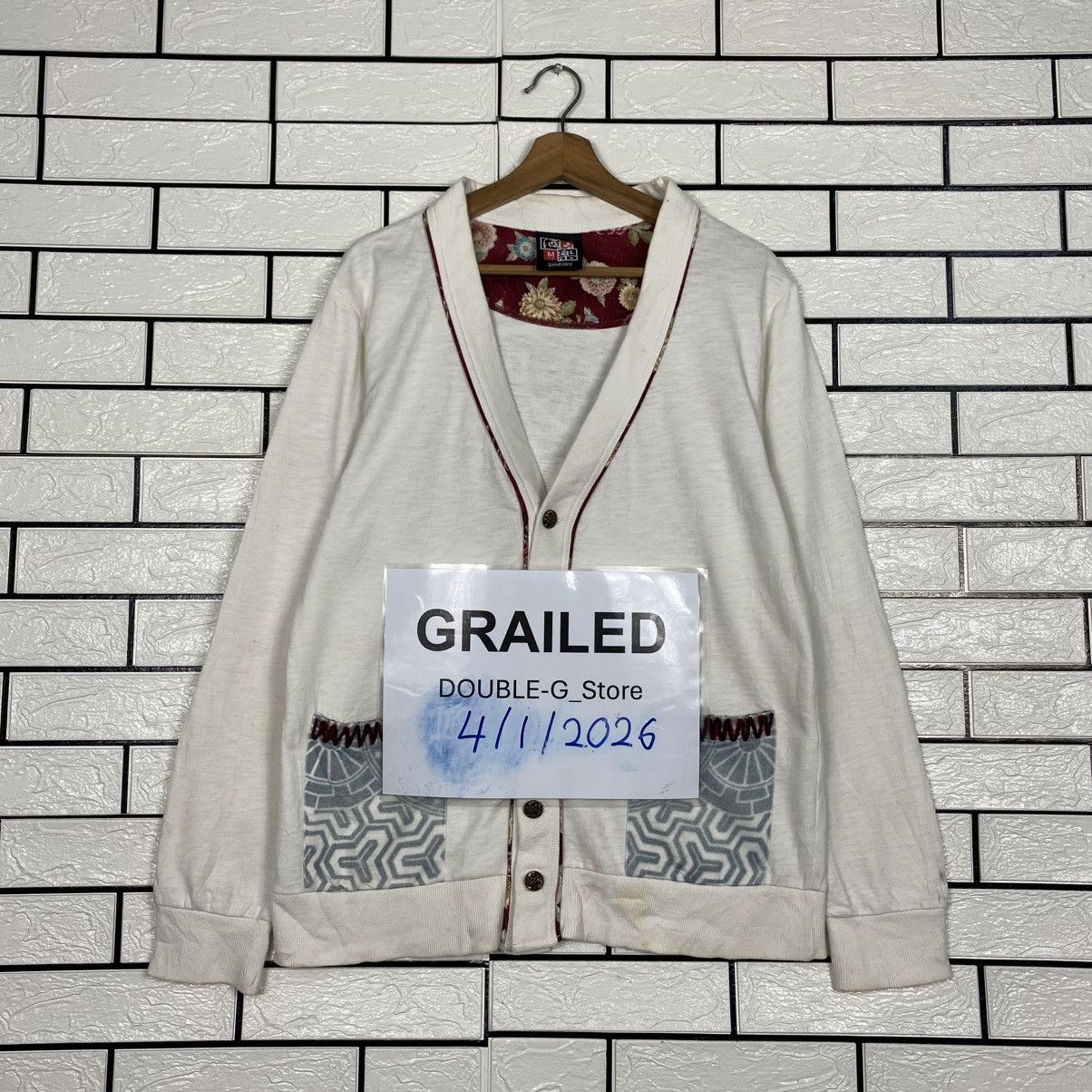 Kapital Vintage Button Cardigan Jacket Sharaku Navajo Native Design Size US M / EU 48-50 / 2 - 1 Thumbnail