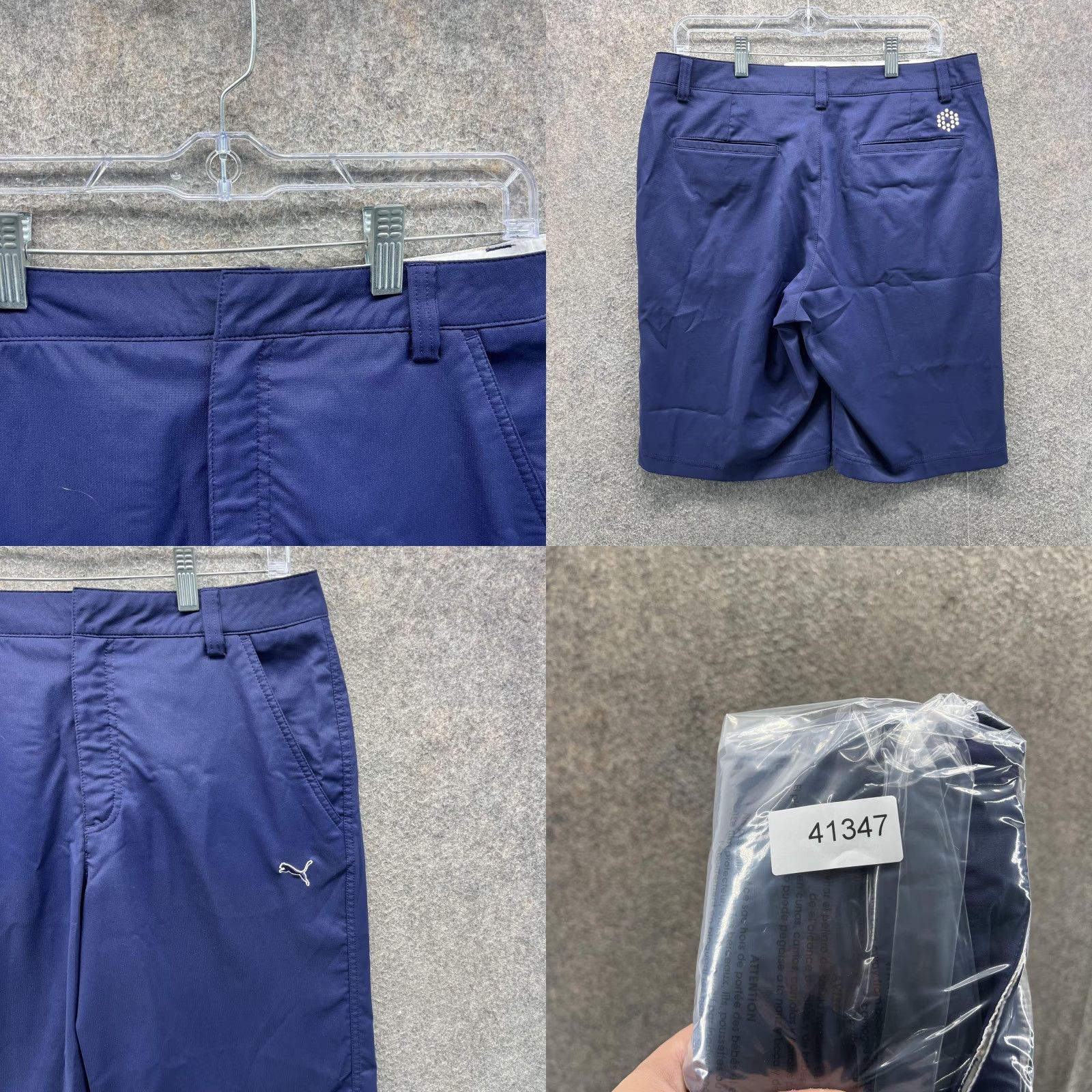 Puma Puma Golf Shorts Mens 32 Blue Twill Stretch Athletic Performance 10 Inseam Size US 32 / EU 48 - 8 Thumbnail